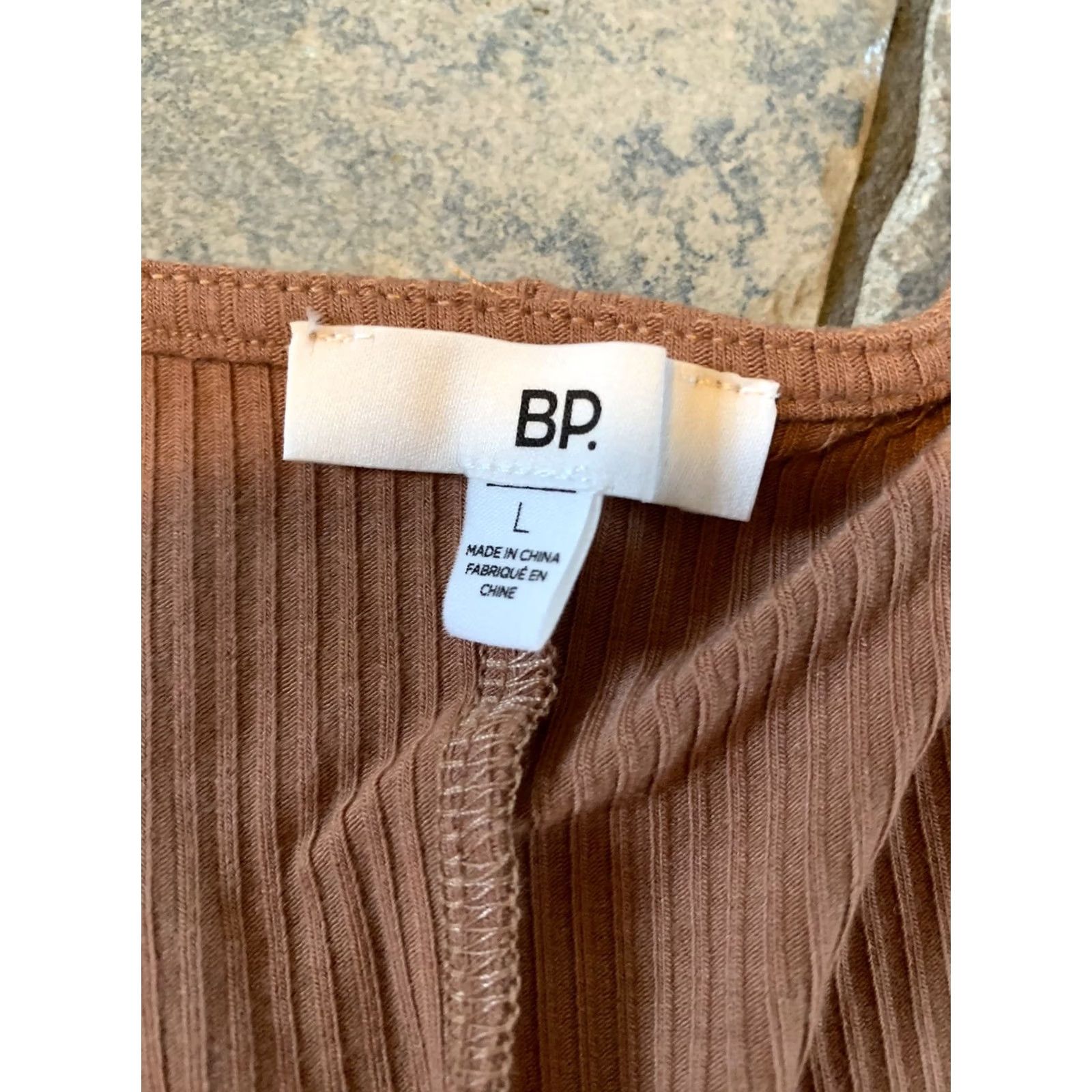 Vintage BP Tie Front Lettuce Edge Mini Dress - Tan Mocha L Size - Casual Office Siren Size L / US 10 / IT 46 - 4 Thumbnail