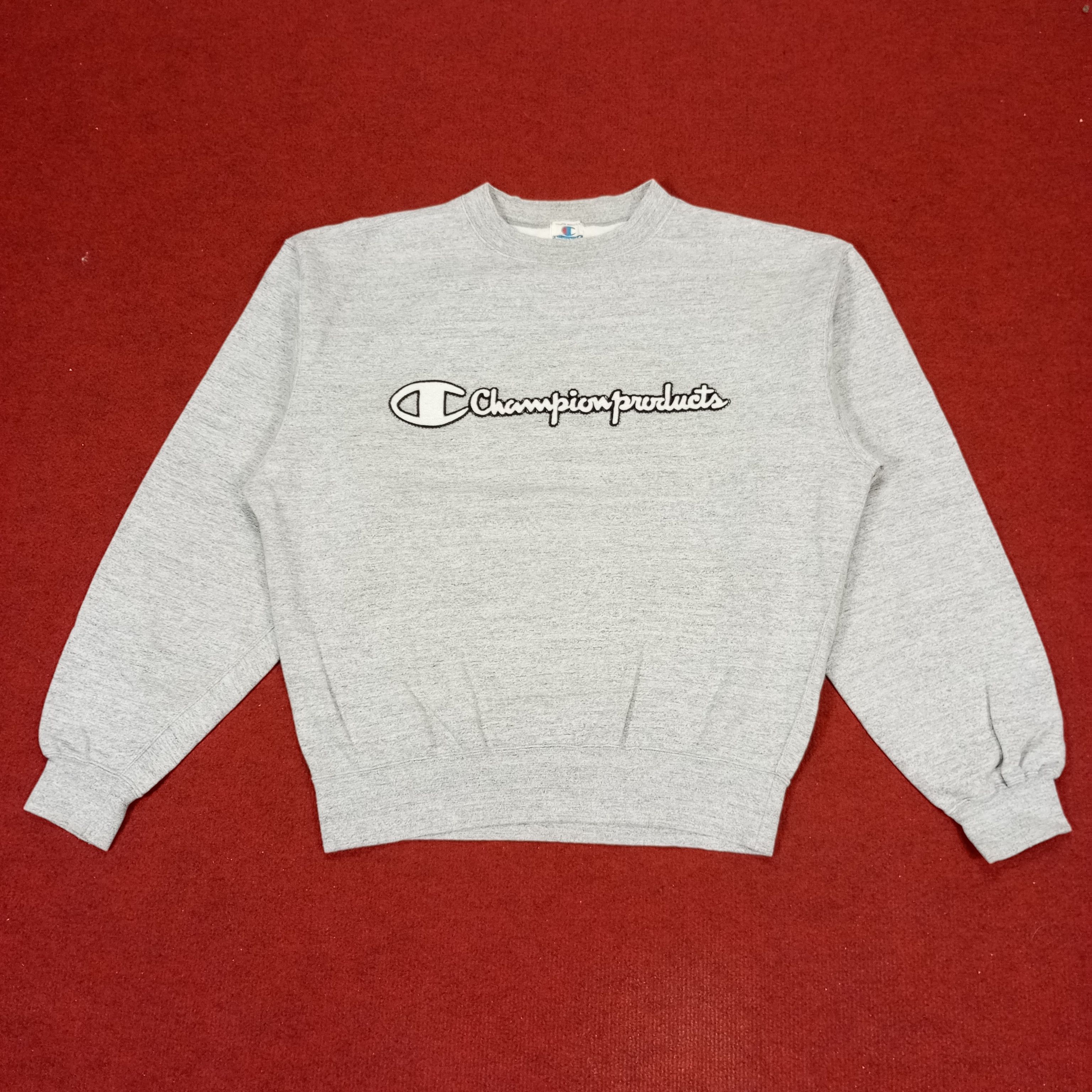 Vintage Champion Products Center Logo Spellout Design Sweatshirt Grailed