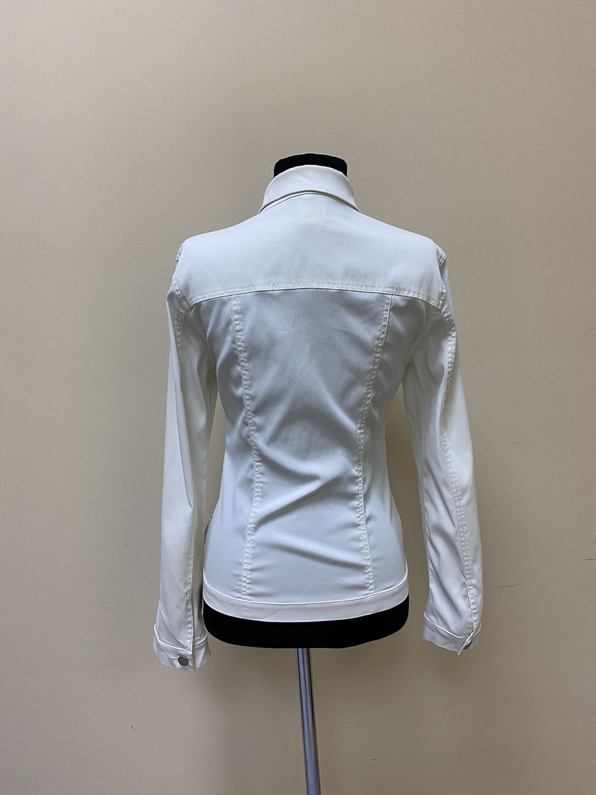 Miss Sixty Miss Sixty Womens White Denim Jacket Size M Size M / US 6-8 / IT 42-44 - 7 Thumbnail