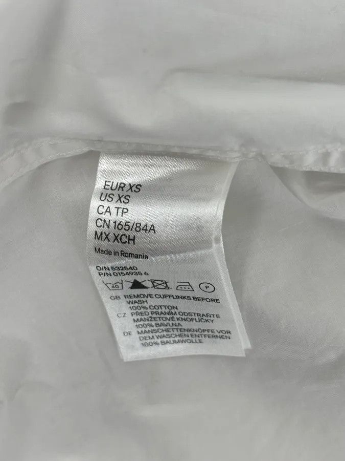 Maison Margiela Maison Margiela H&M White Trompe L’oeil Tie Shirt Size US XS / EU 42 / 0 - 10 Thumbnail