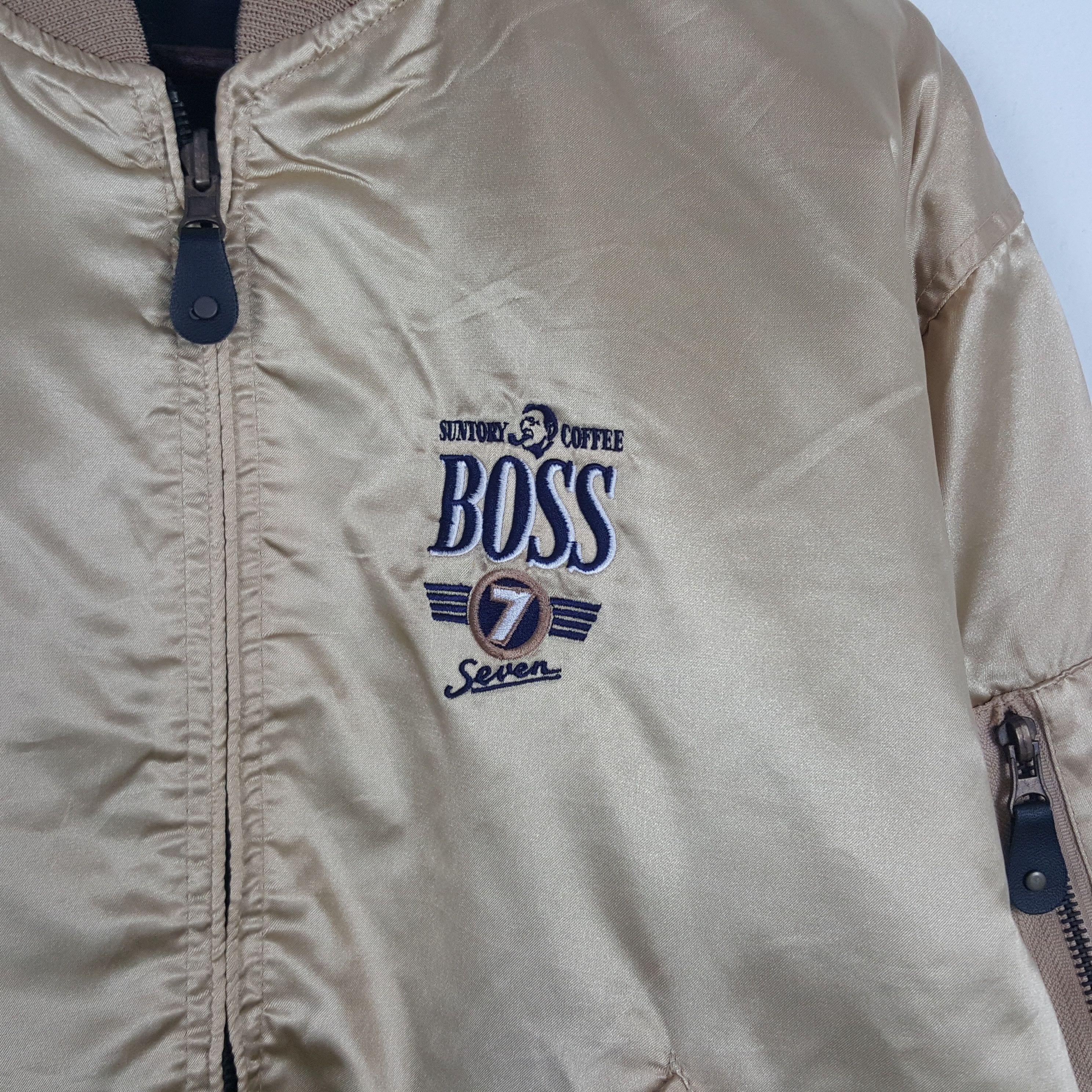 Japanese Brand × Vintage Vintage Suntory Coffee Boss Reversible Bomber Jacket Size US L / EU 52-54 / 3 - 2 Thumbnail