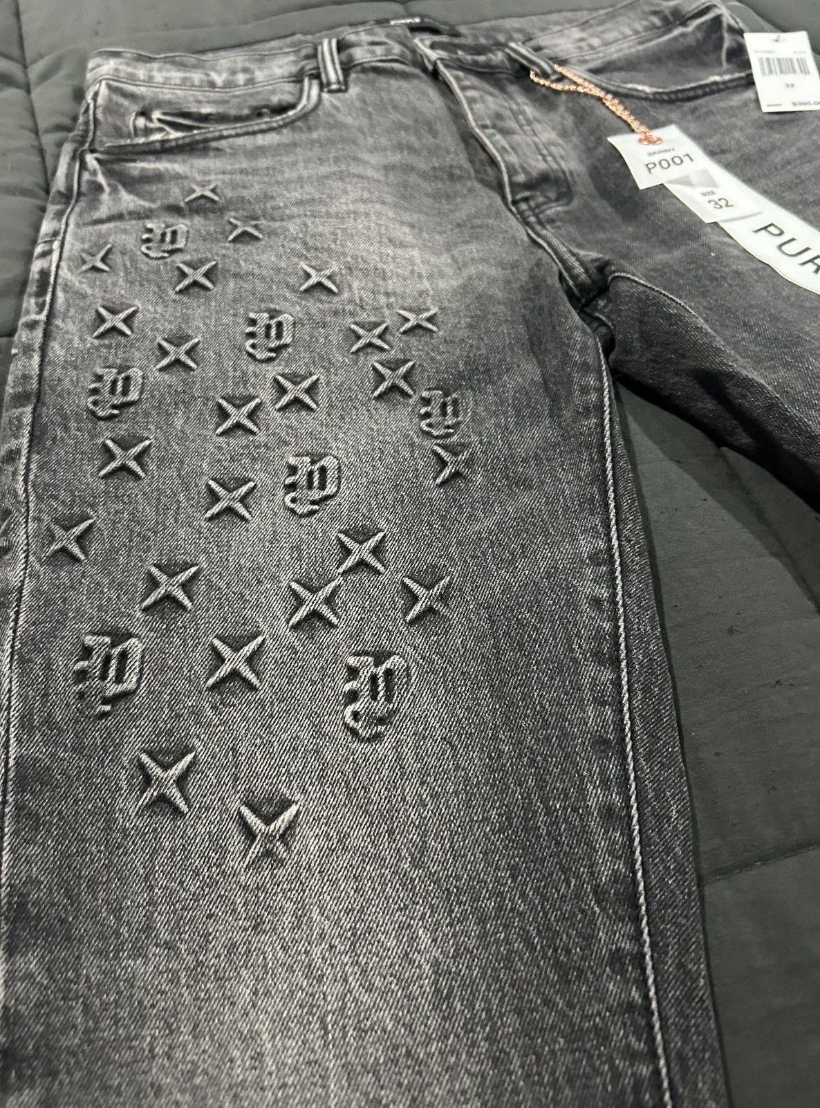 Purple Brand Purple Brand P001 “Embossed Monogram” Skinny Jeans Size 32 Size US 32 / EU 48 - 4 Thumbnail