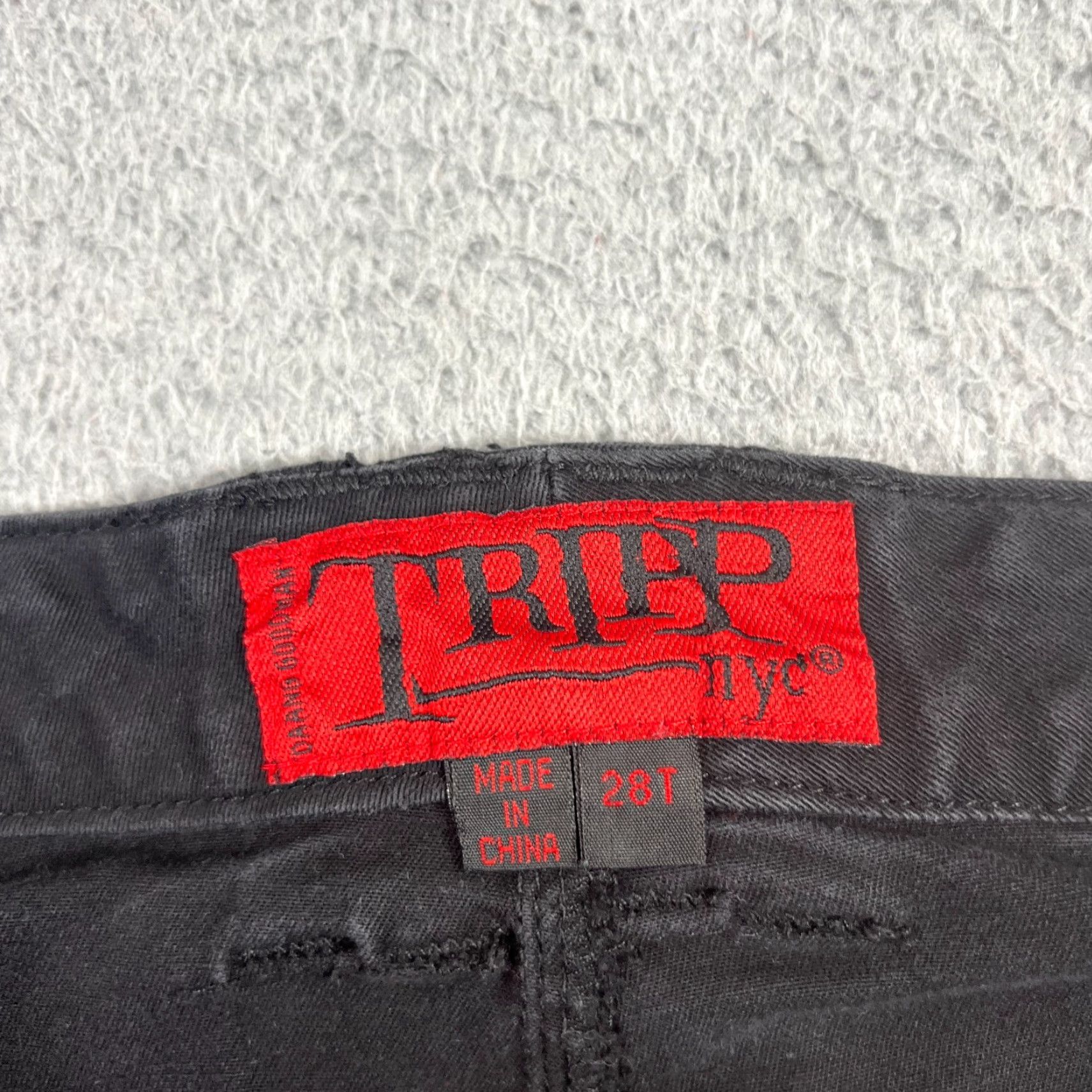 Tripp NYC TRIPP NYC Plus Size Pants Womens 28 Black Tapered Chino Goth Punk Size 28" / US 6 / IT 42 - 6 Thumbnail
