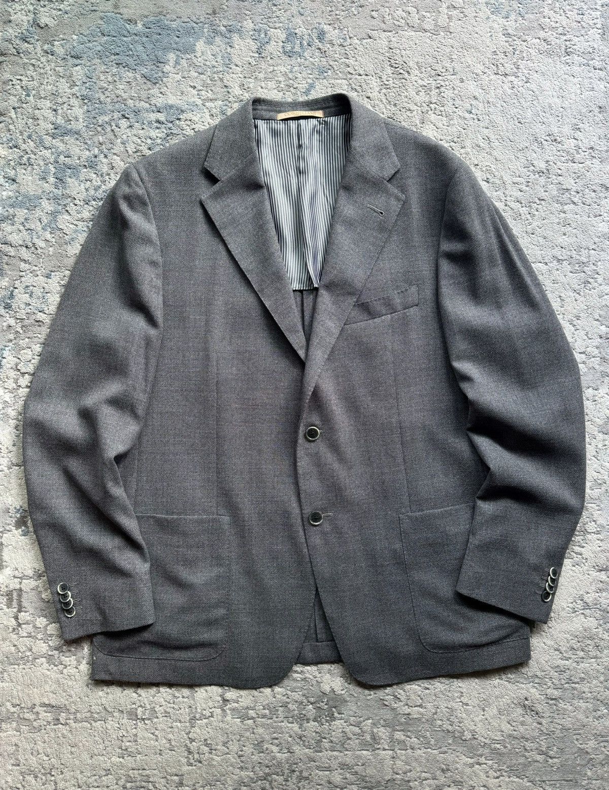 Corneliani Corneliani Gray Extrafine Wool blazer Jacket Size 54 R Size 54R - 1 Thumbnail