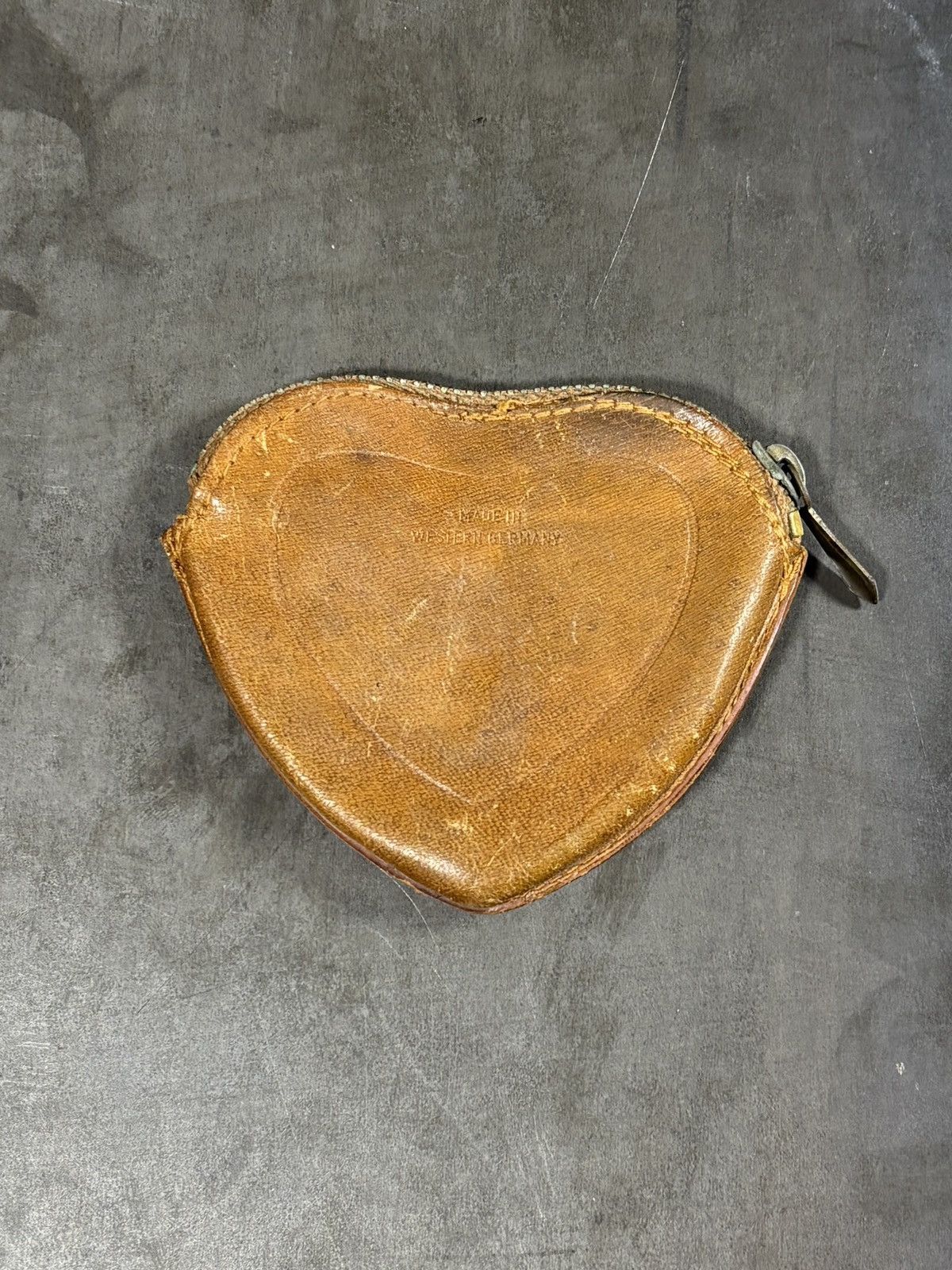 Vintage True Vintage Leather Coin Purse West Germany Horse Brass 60s Size ONE SIZE - 3 Thumbnail
