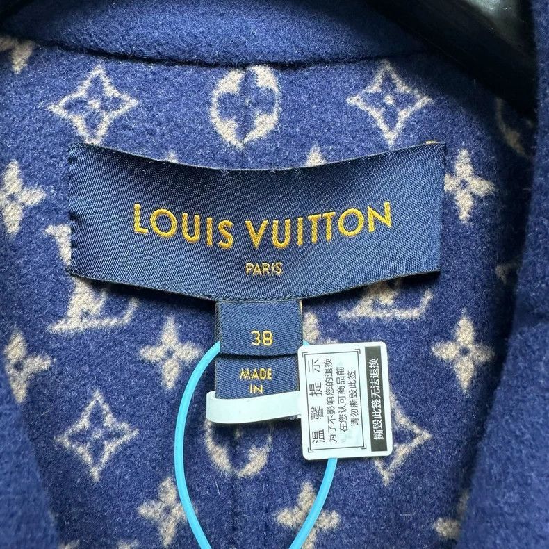 Louis Vuitton Louis Vuitton Logo Pattern Wool Blend Coat-2506 Size M / US 6-8 / IT 42-44 - 5 Thumbnail
