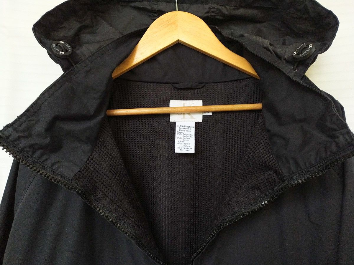 Calvin Klein × Vintage CK Calvin Klein 90s Jeans Zip Anorak Windbreaker Spellout Size US XXL / EU 58 / 5 - 3 Thumbnail