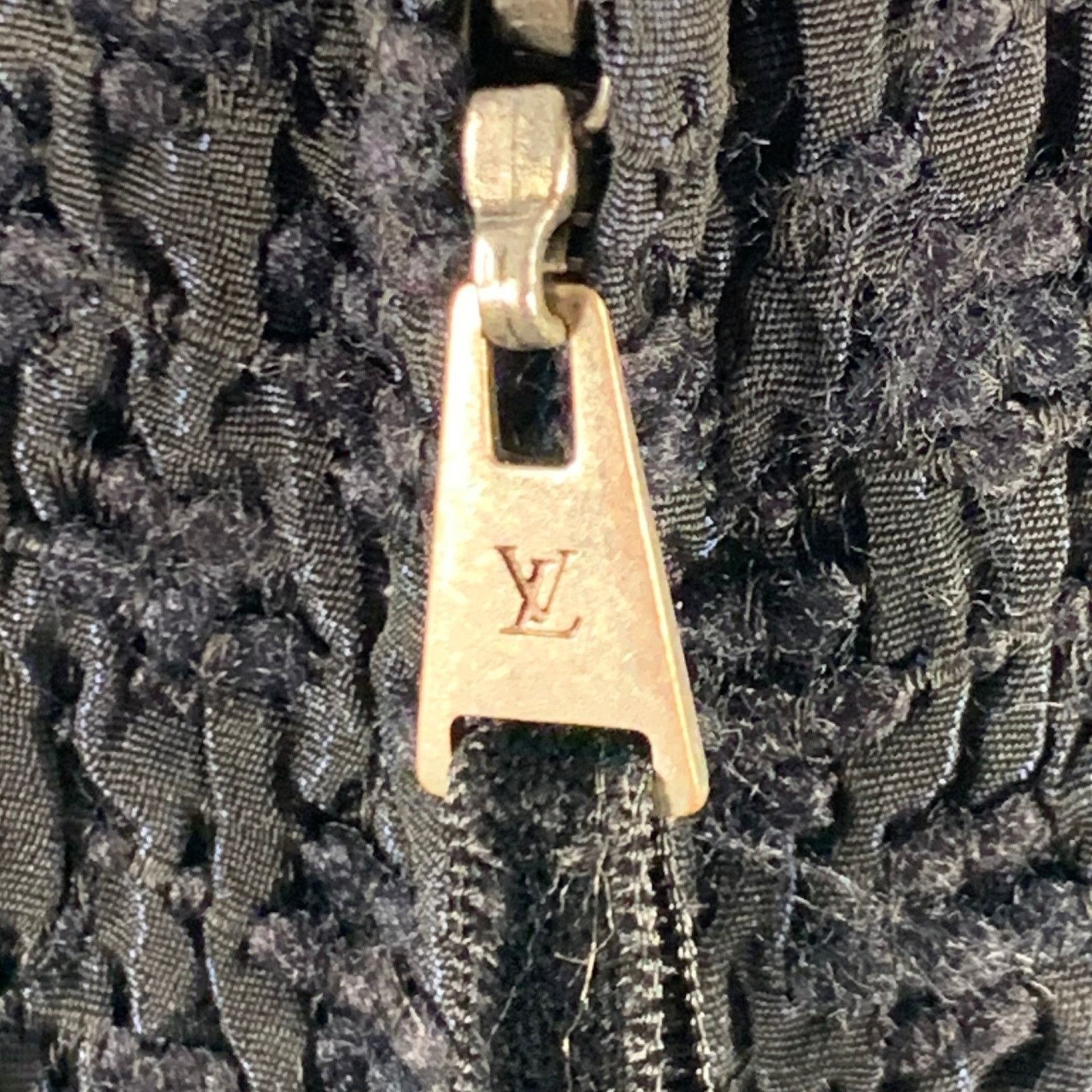 Louis Vuitton Black Midnight Blue Acetate Blend Sleeveless Cocktail Dress Size M / US 6-8 / IT 42-44 - 6 Thumbnail