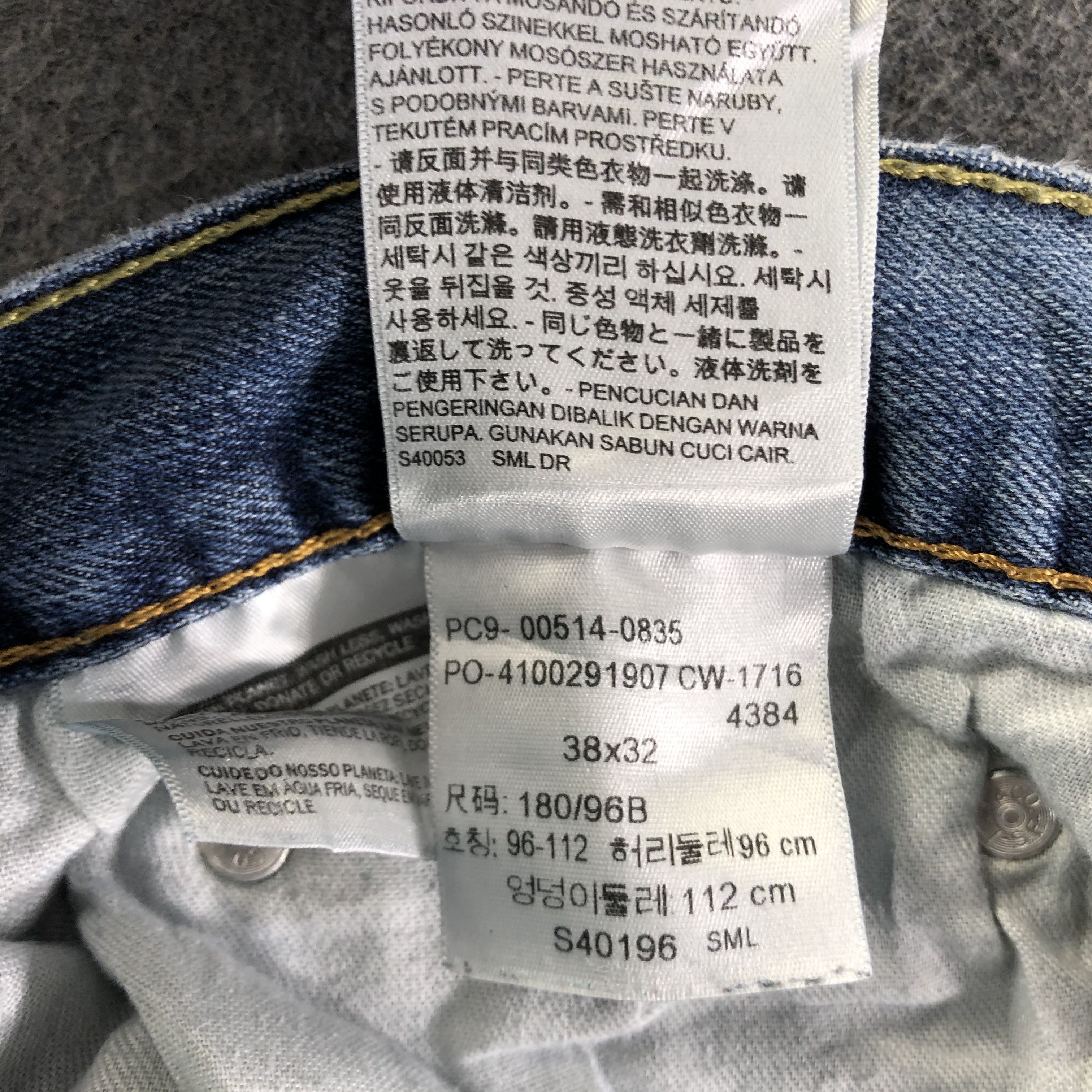 Levi's Vintage Blue Wash Levis 514 Jeans-J4352 Size US 38 / EU 54 - 12 Thumbnail