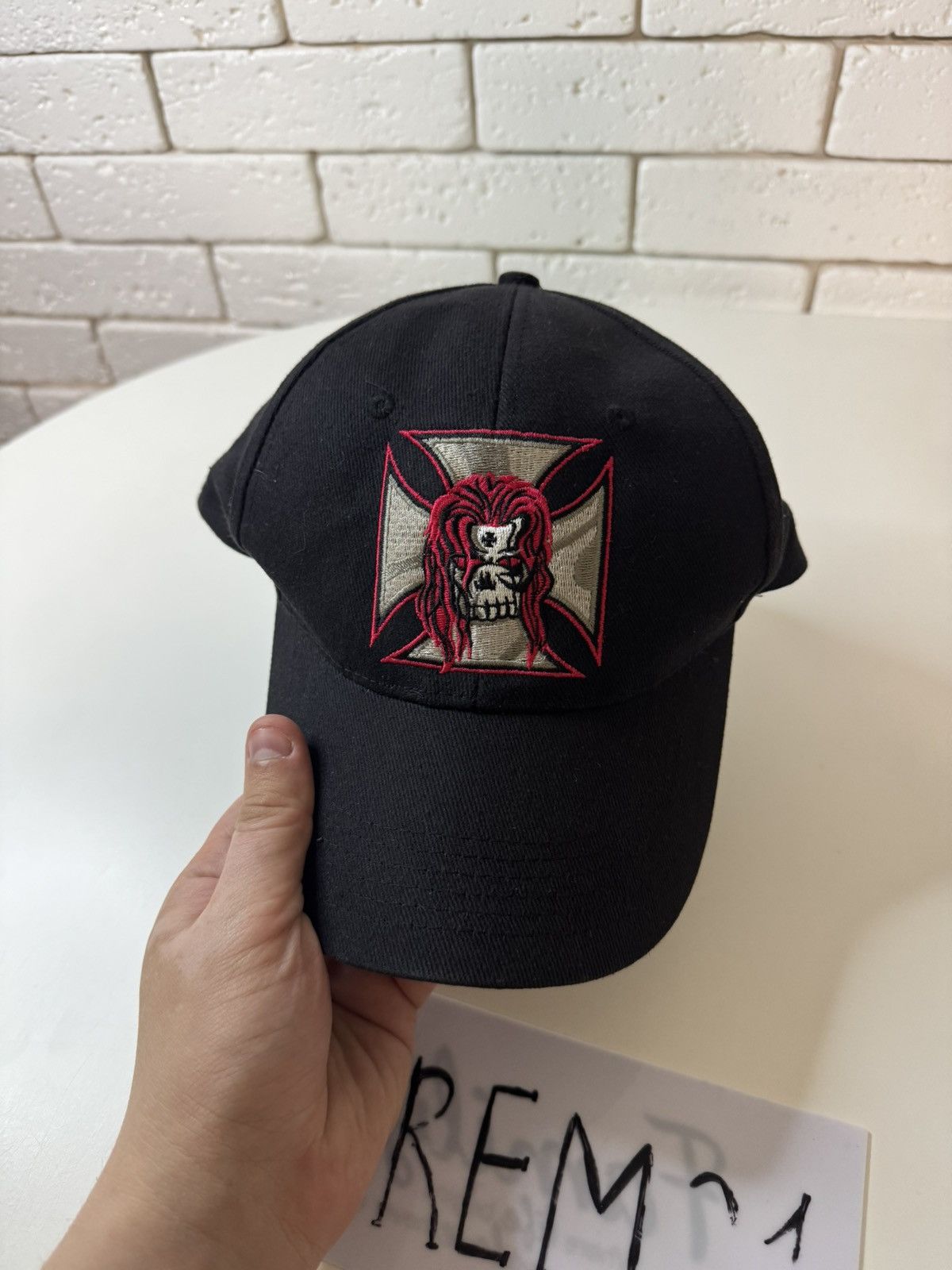 Vintage wwe triple h red cross cap Size ONE SIZE - 2 Thumbnail