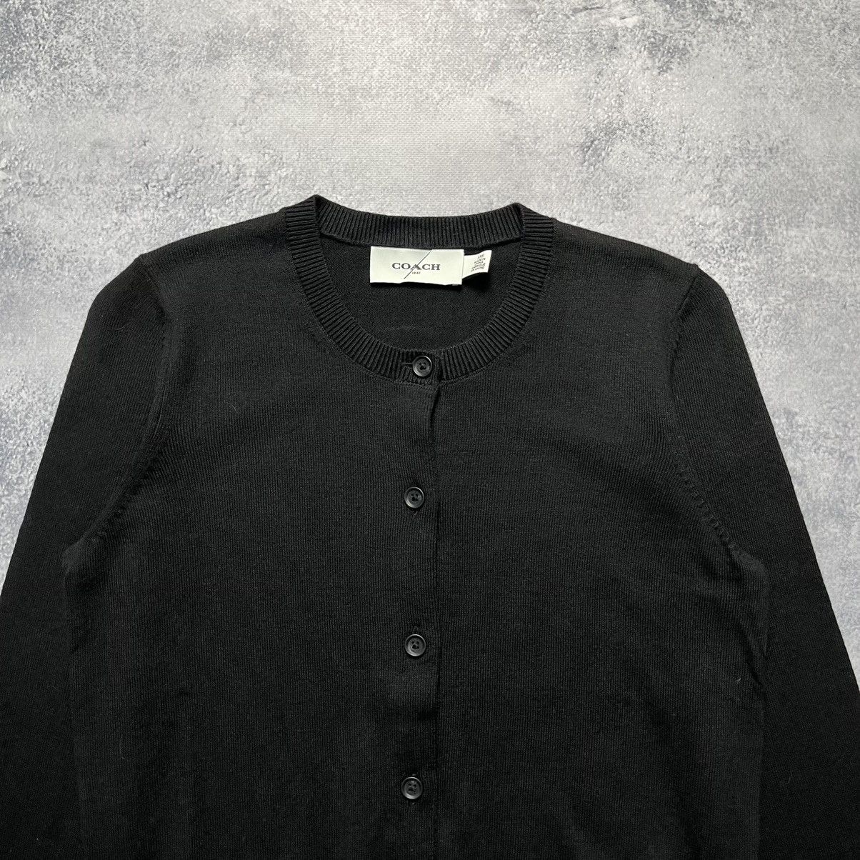 Coach Coach Black Cardigan Sweater Streetwear Luxury Designer Size XXS / US 00 / IT 34 - 2 Thumbnail