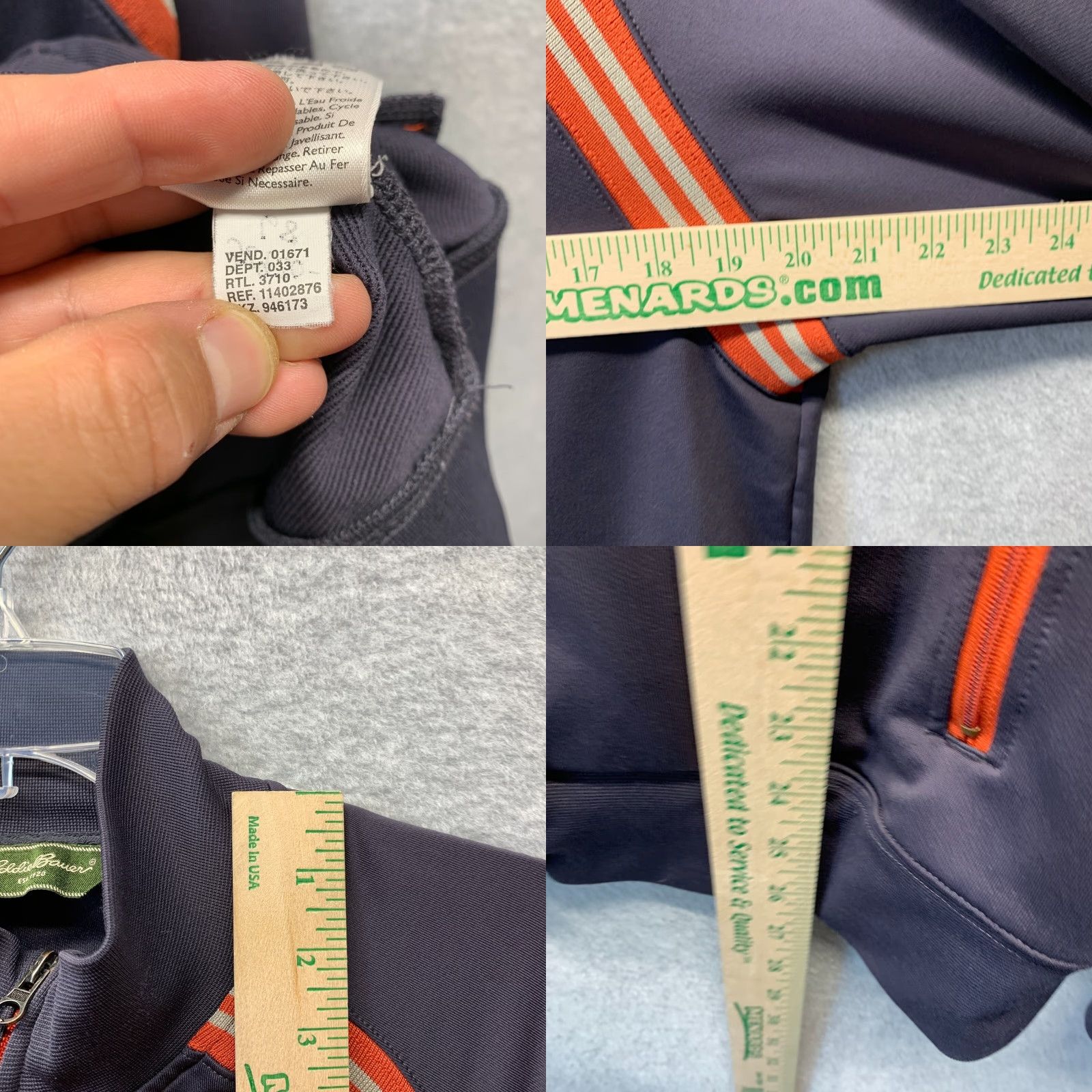 Eddie Bauer Eddie Bauer Zip Up Sweatshirt Adult Small Blue Mens Polyester Spandex Full Zip Knit Pullover Outdoor Sweatshirt Size US S / EU 44-46 / 1 - 9 Thumbnail