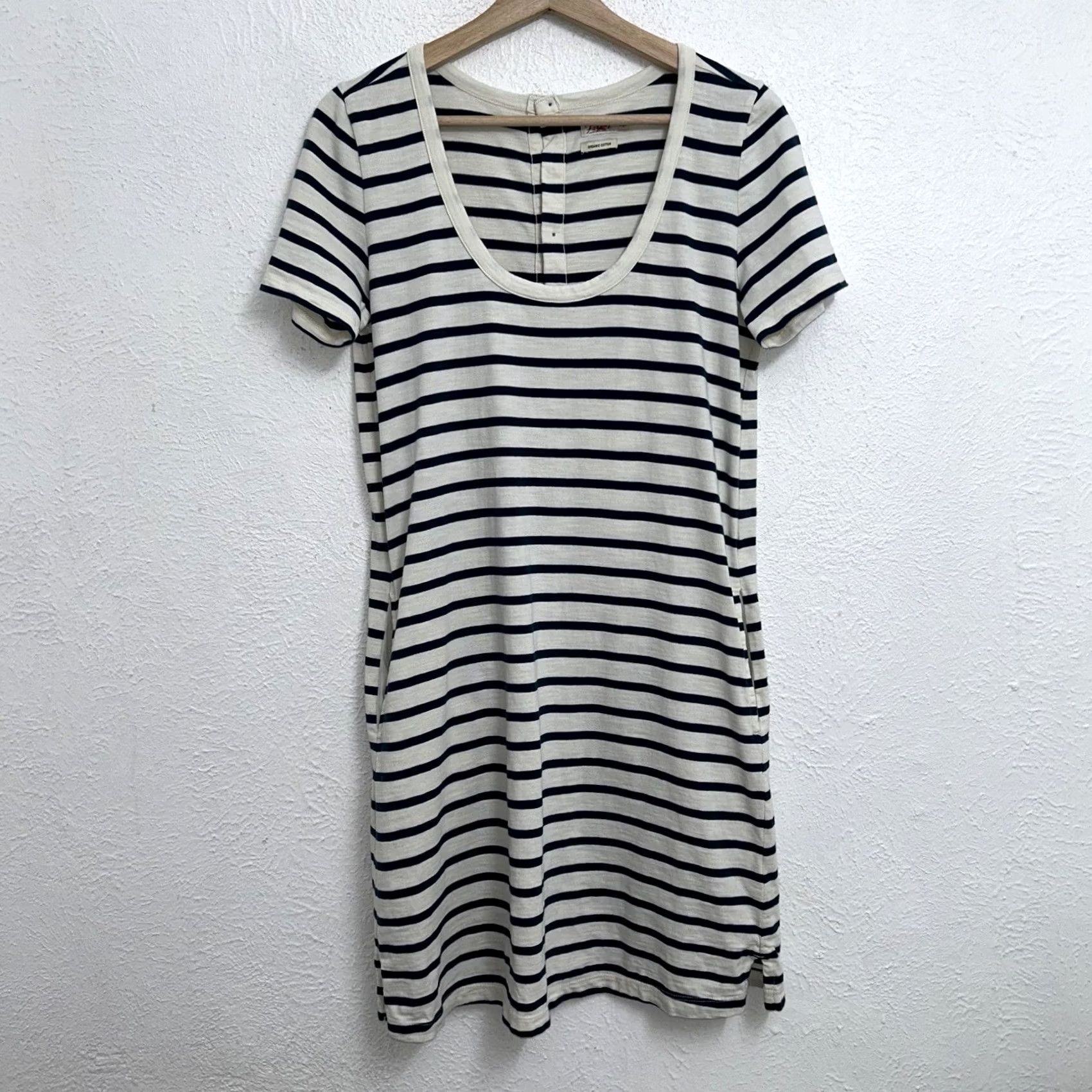 Faherty Faherty Merritt Button Up Back T-Shirt Striped Dress Women’s Small Size S / US 4 / IT 40 - 2 Thumbnail