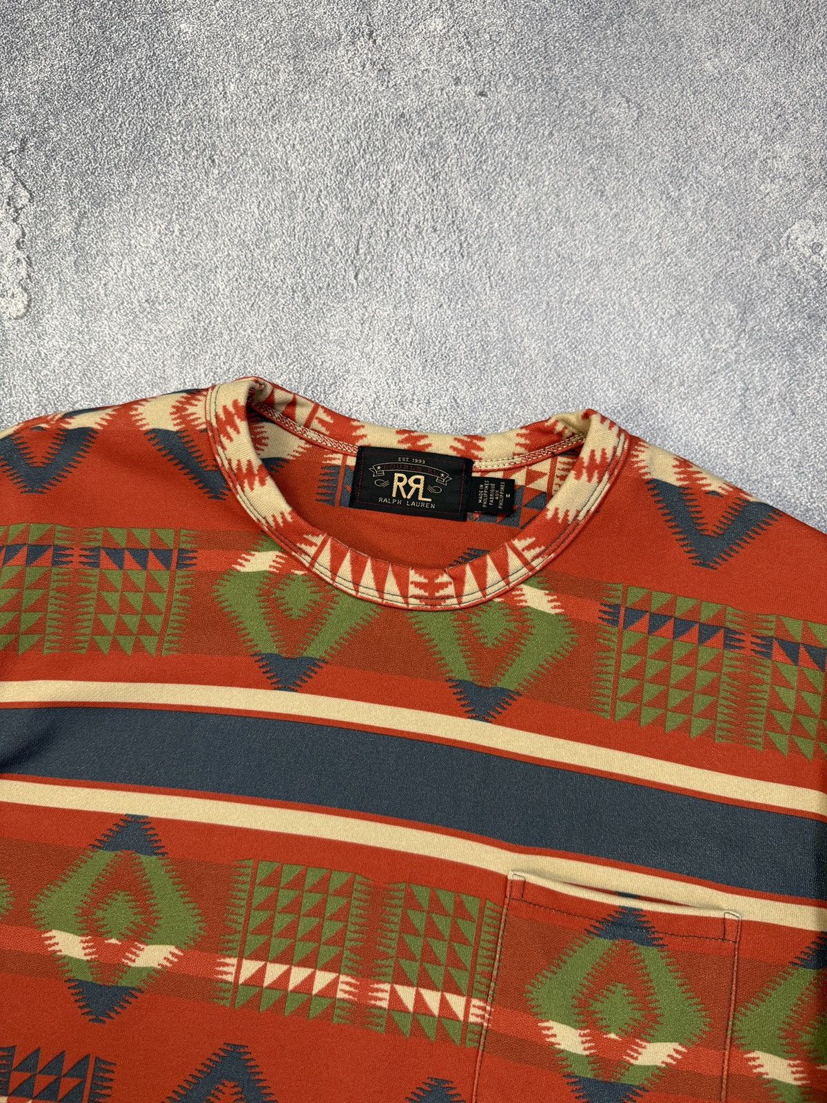 RRL Ralph Lauren RRL Double Western Pattern Ralph Lauren Tee Size US M / EU 48-50 / 2 - 3 Thumbnail