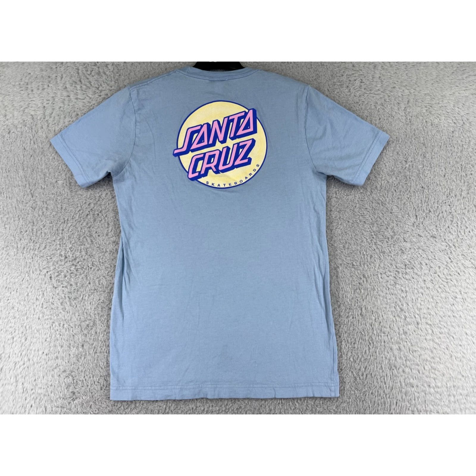Vintage Santa Cruz Shirt Mens Small Blue Short Sleeve Crew Neck Logo Skate 90s California Mens TS Shirt Size US S / EU 44-46 / 1 - 2 Thumbnail