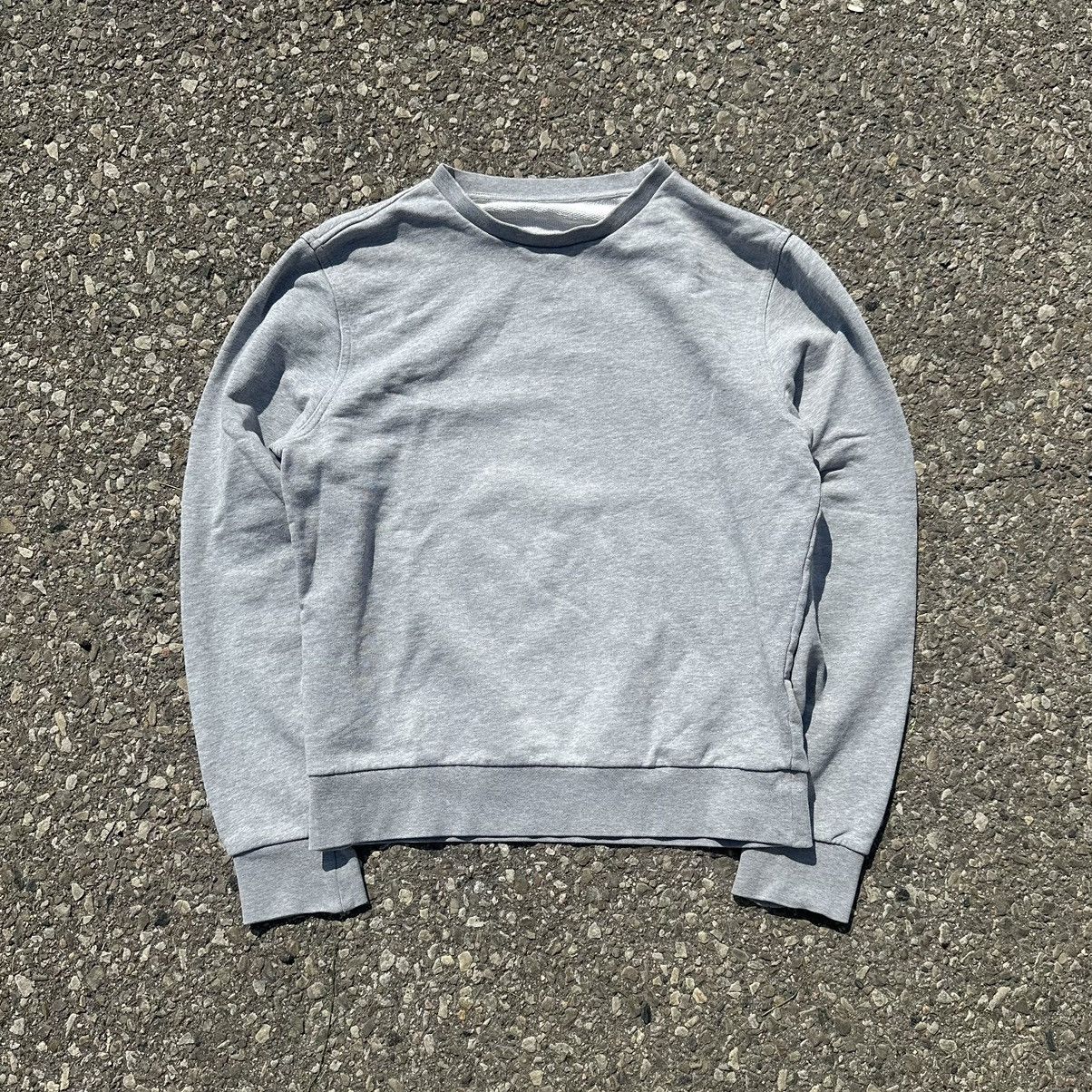 Maison Margiela Maison Marjiela Gray Sweater With Leather Inserts Size US M / EU 48-50 / 2 - 1 Thumbnail
