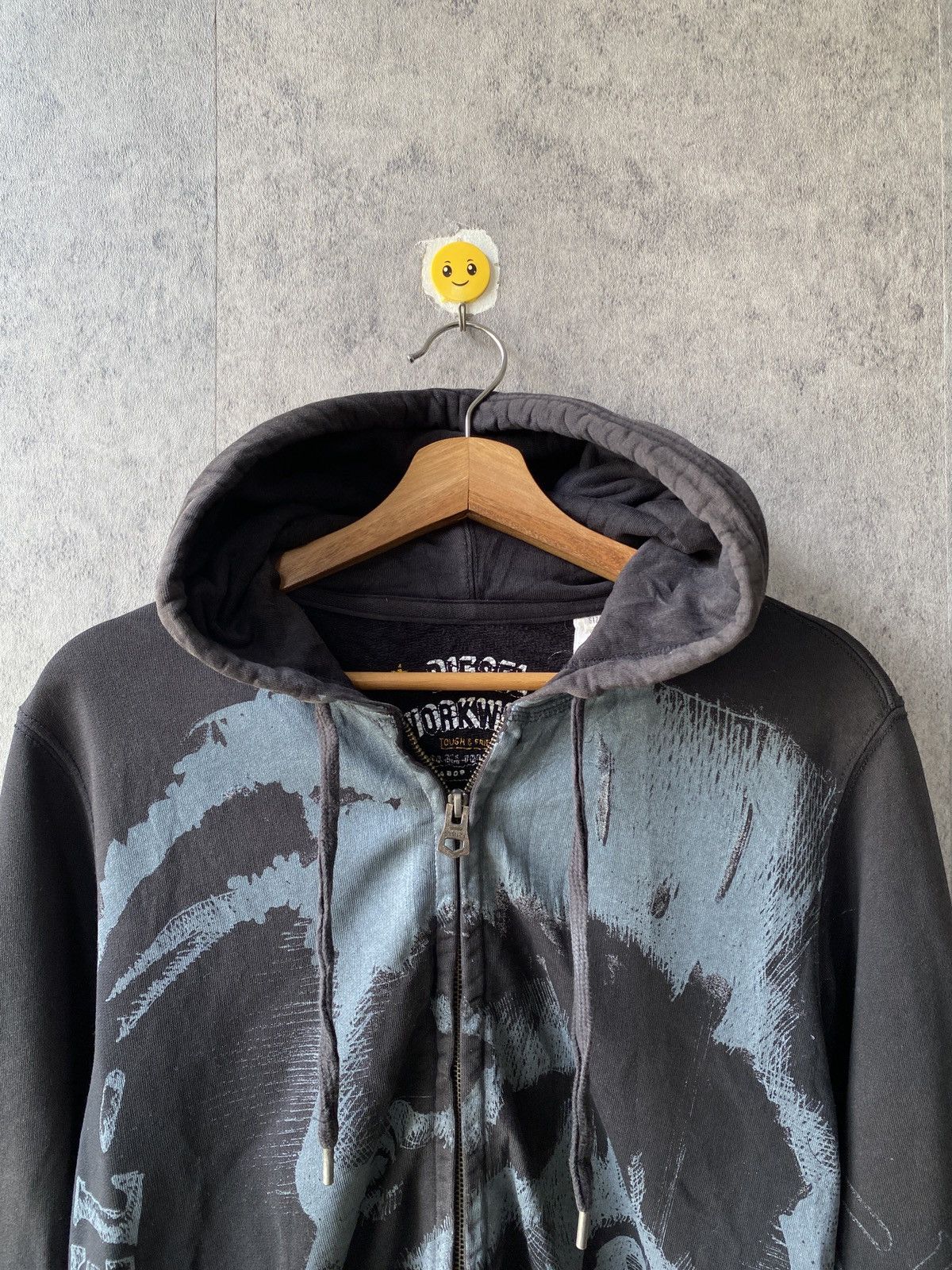 Diesel Diesel Black Faded Distressed Hoodie Size US S / EU 44-46 / 1 - 4 Thumbnail