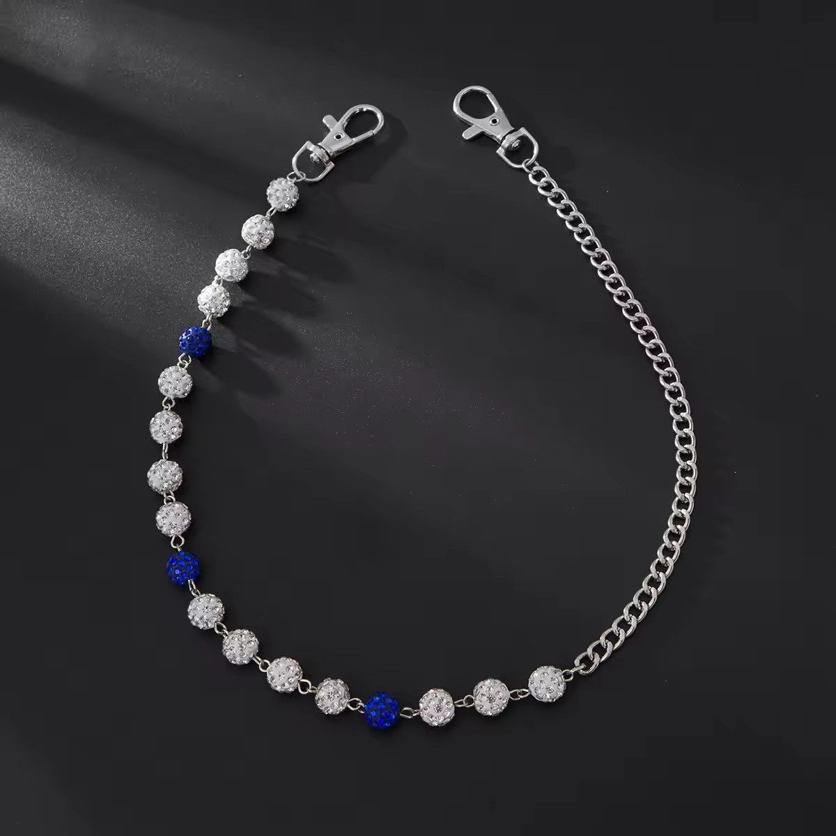 Jewelry Rhinestone Round Ball Pants Chain Size ONE SIZE - 4 Thumbnail