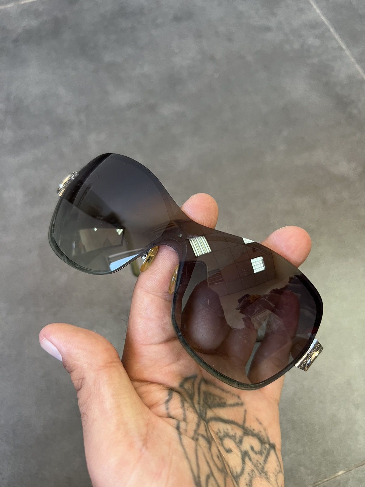 Dior Dior 2 Galliano Sov2r D logo mask shielded sunglasses Size ONE SIZE - 2 Thumbnail