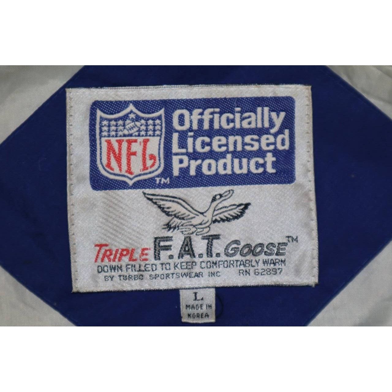 Triple F.A.T. Goose Vintage 90s Dallas Cowboys NFL Jacket Triple Fat Goose Down Size US L / EU 52-54 / 3 - 5 Thumbnail