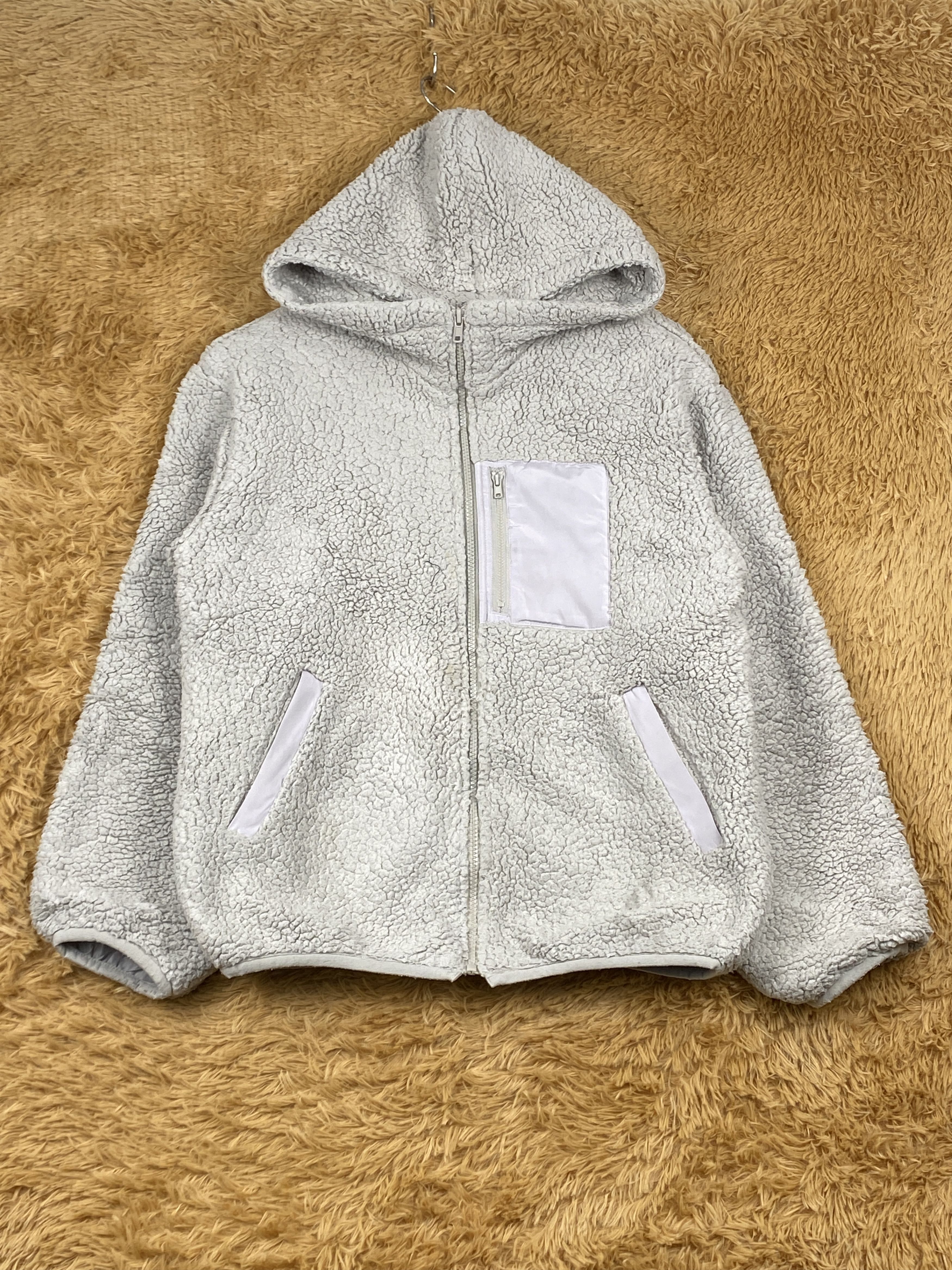 Japanese Brand Vintage Japanese Brand Hoodie Sherpa Jacket J1735 Size US S / EU 44-46 / 1 - 1 Thumbnail