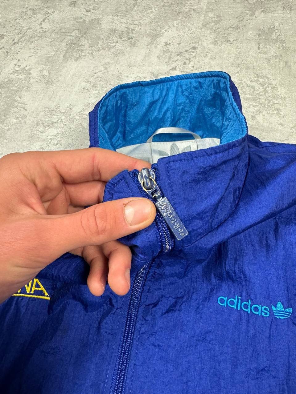 Adidas Vintage 90's Adidas ALPINA Full Tracksuit Nylon Blue Size US M / EU 48-50 / 2 - 8 Thumbnail