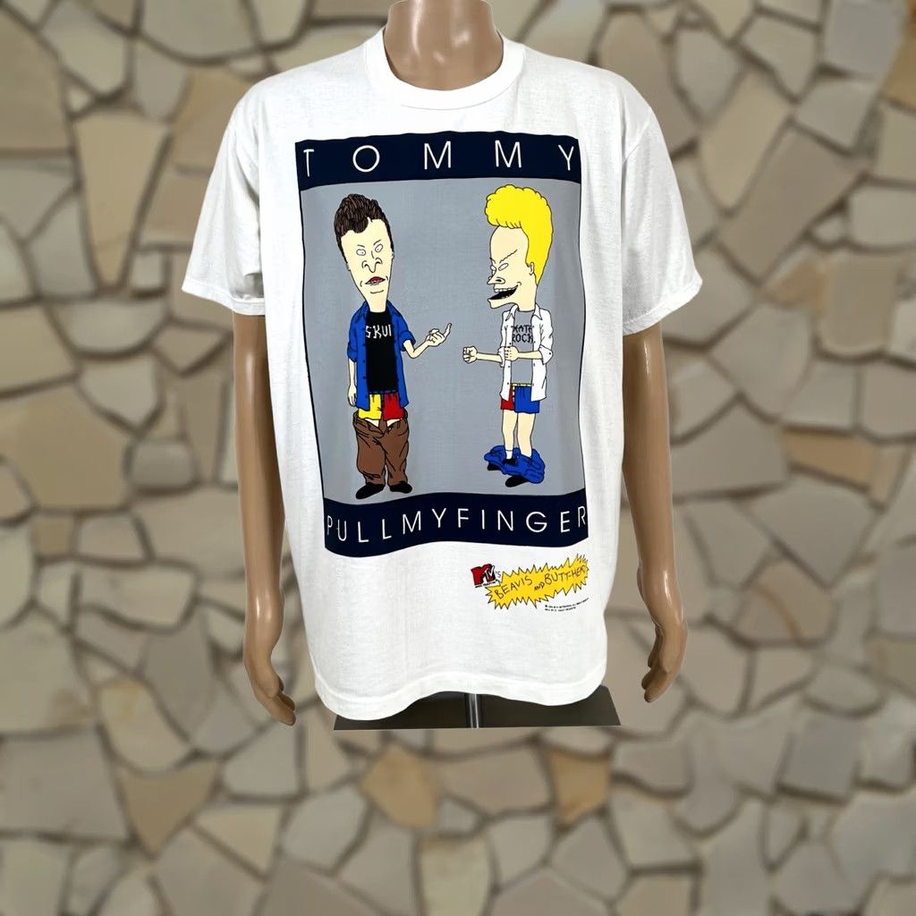 Mtv × Vintage Beavis and Butthead Tattoos Rule Vtg XL Stanley
