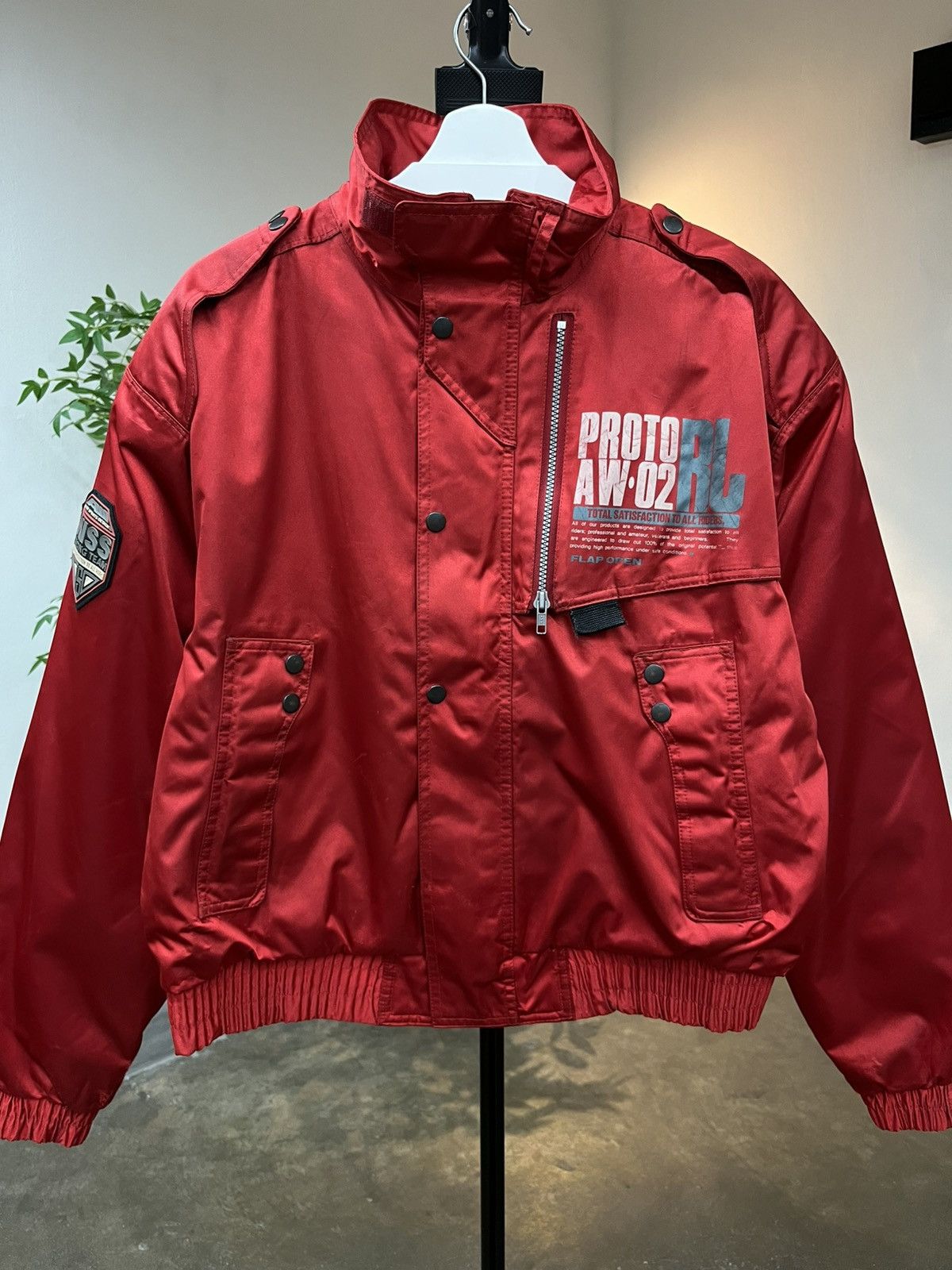 Vintage KISS Racing Team Nylon Jacket Red Proto AW:02 RL
