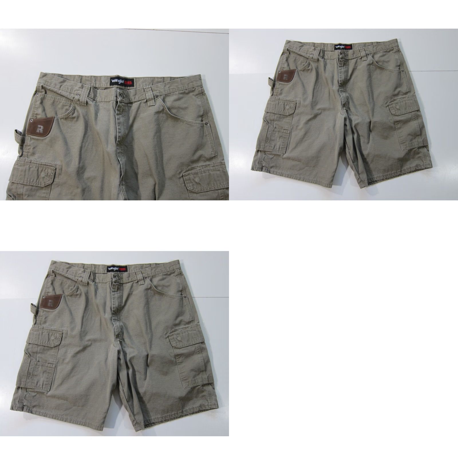 Wrangler Wrangler Biggs Work Wear Brown 100% Cotton Canvas Cargo Shorts Men 42 Size US 42 / EU 58 - 8 Thumbnail