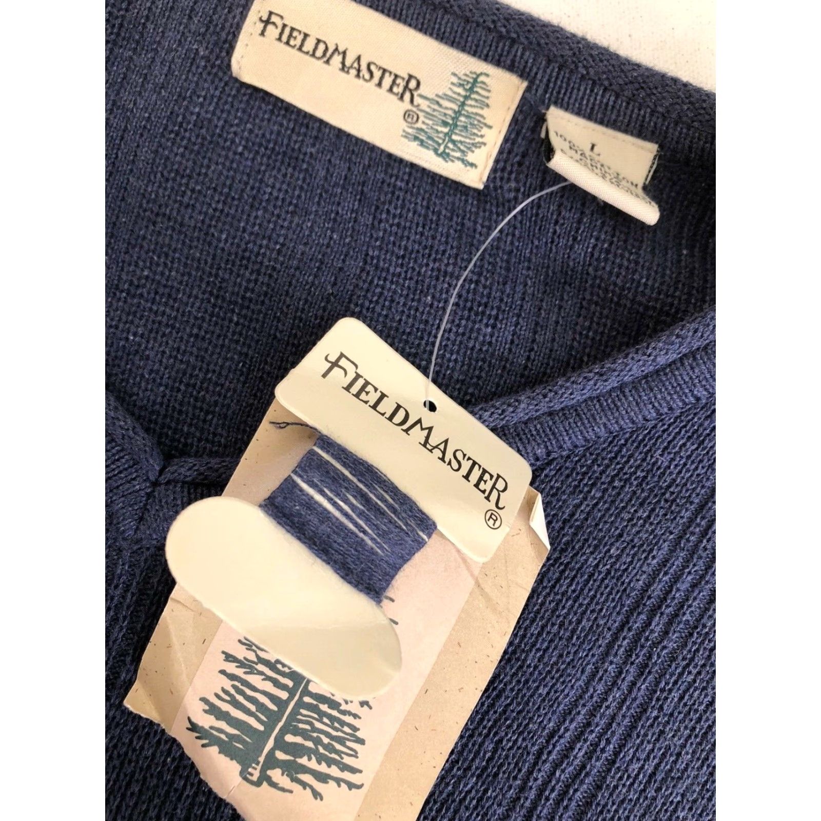 Vintage FIELDMASTER Sweater - Blue Heather Mens L Size Lg Pullover Shirt? Size US L / EU 52-54 / 3 - 5 Thumbnail