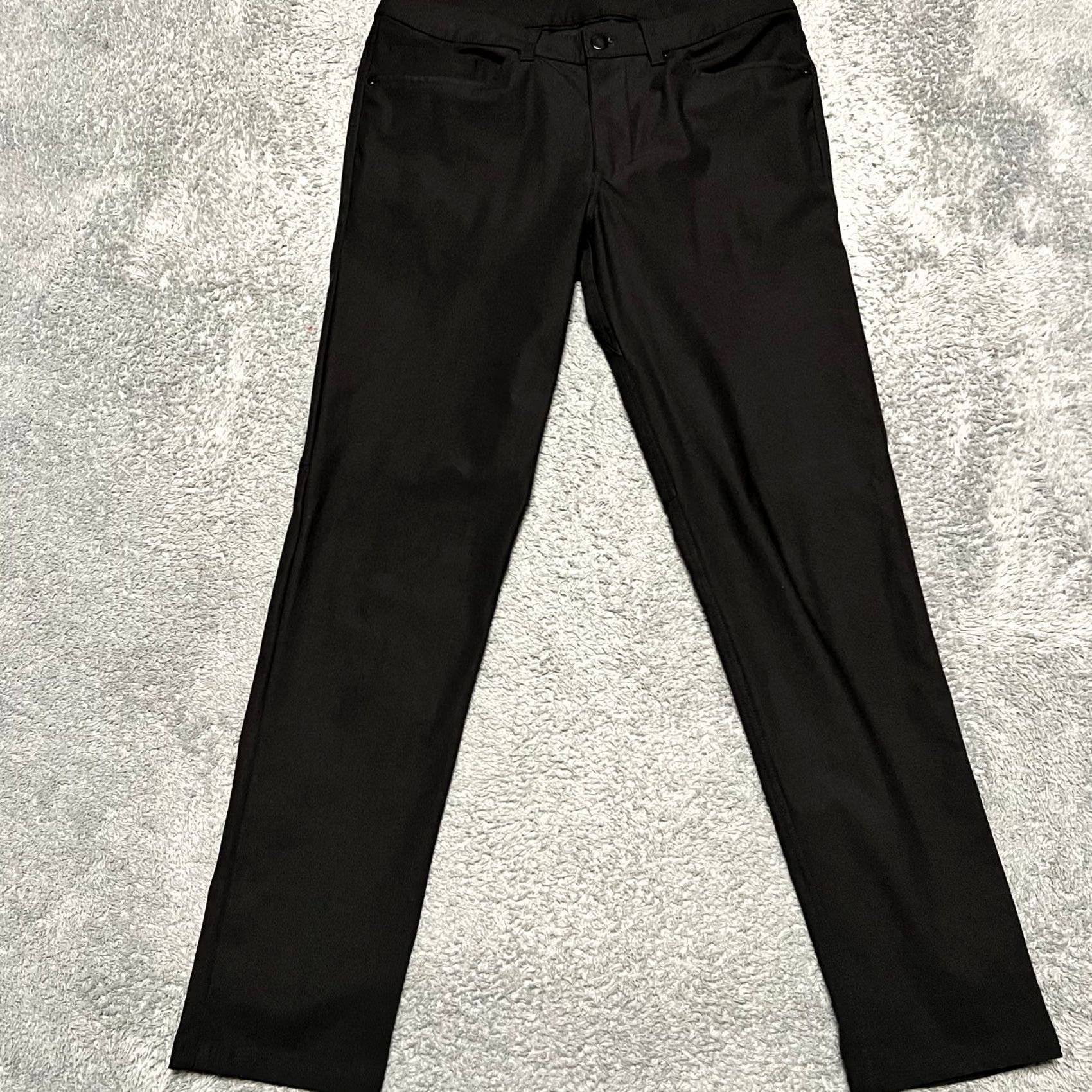 Lululemon Lululemon Pants Mens 31 x30.5 ABC Slim Fit Warpstreme Stretch M5972S Black, 30 in Inseam, Men's Ankle Pants Size 31 Regular Size US 31 - 2 Thumbnail