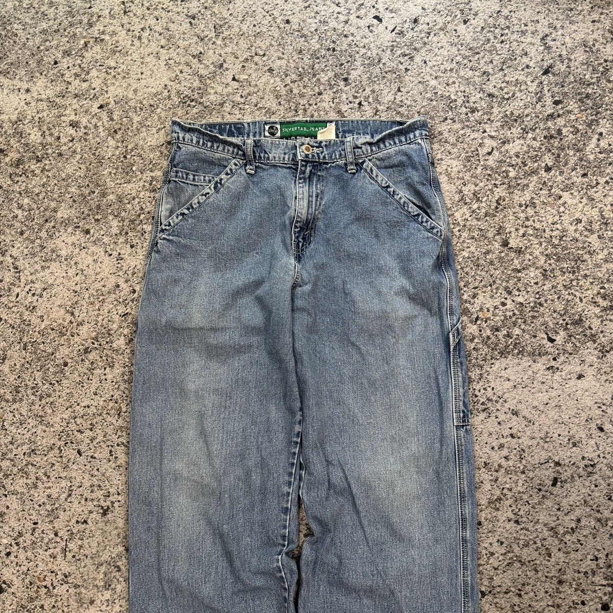 Levi's 90s Levi’s Silvertab Baggy Skater Jeans Faded ERD Grunge Size US 32 / EU 48 - 8 Thumbnail