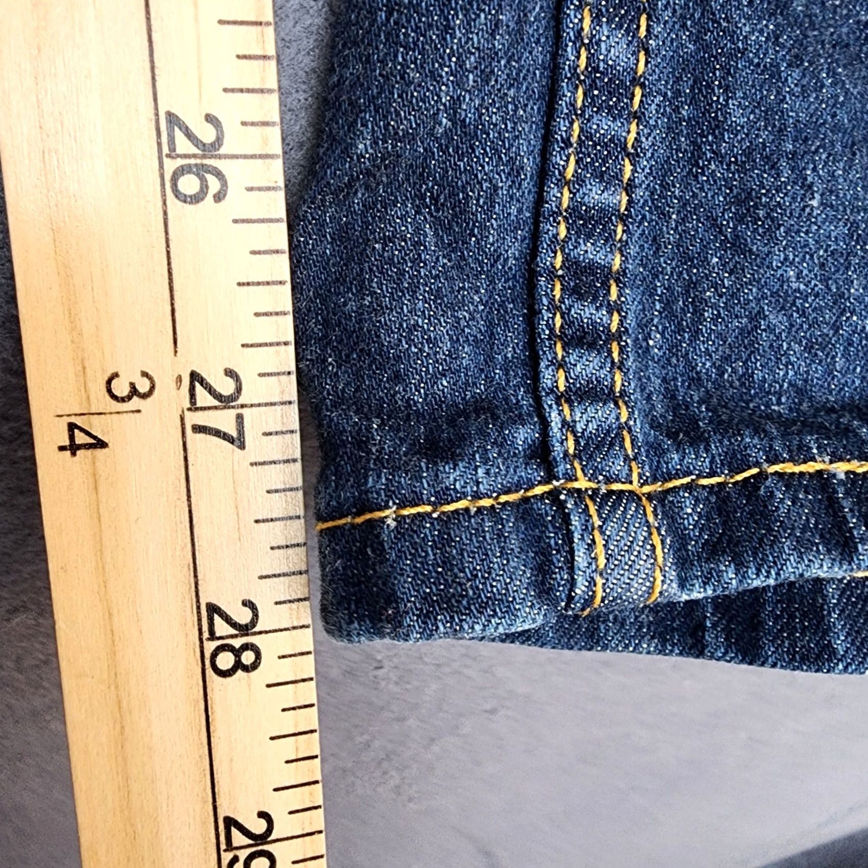 Levi's Levi's Men Jeans 32x28 Straight Regular Dark Cotton Blend Stretch 514 Tag 34x30 Size US 32 / EU 48 - 7 Thumbnail