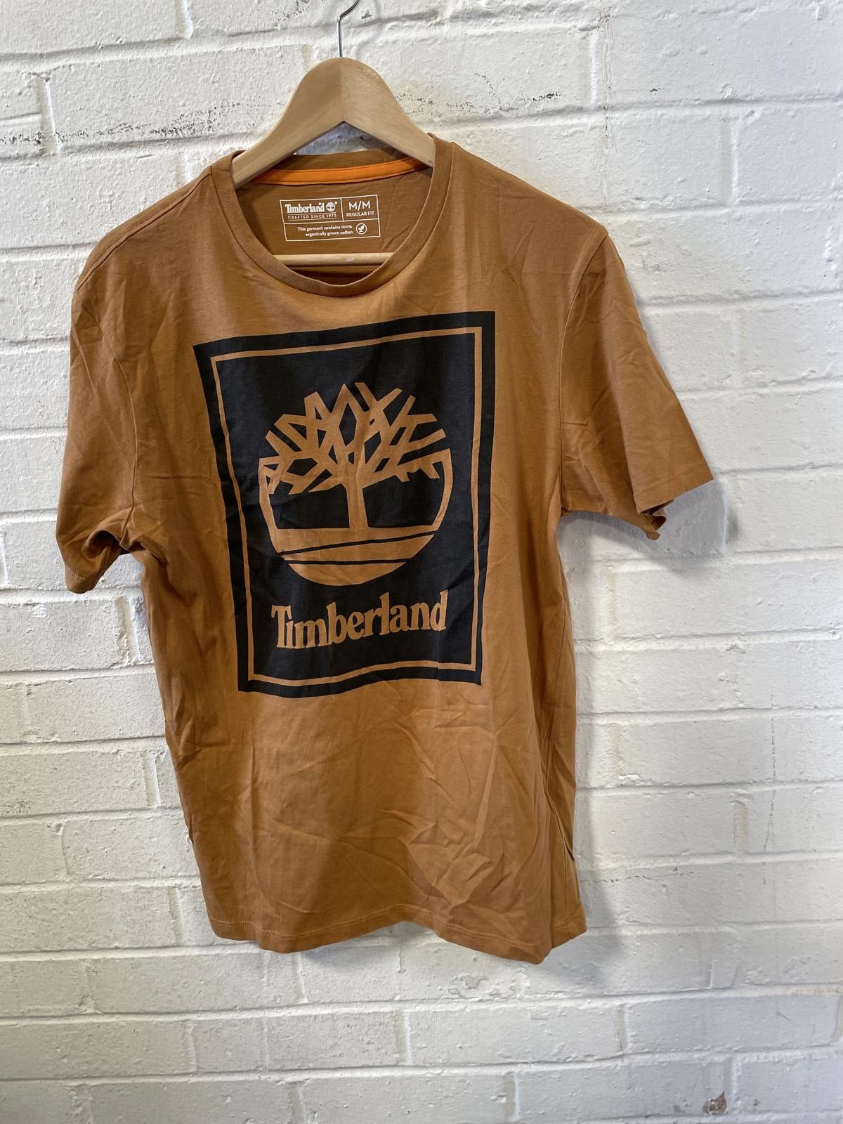 Timberland Timberland Men's Brown Logo T-Shirt Medium Size US M / EU 48-50 / 2 - 1 Thumbnail