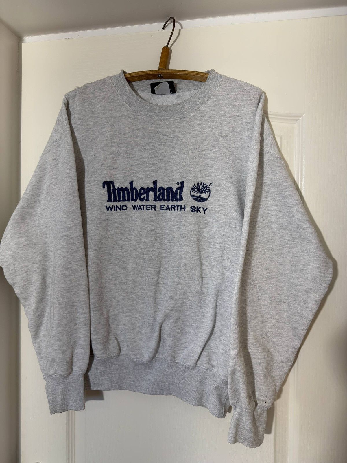 Timberland Vintage 90s Timberland Weathergear Embroidered Sweatshirt Size US S / EU 44-46 / 1 - 1 Thumbnail