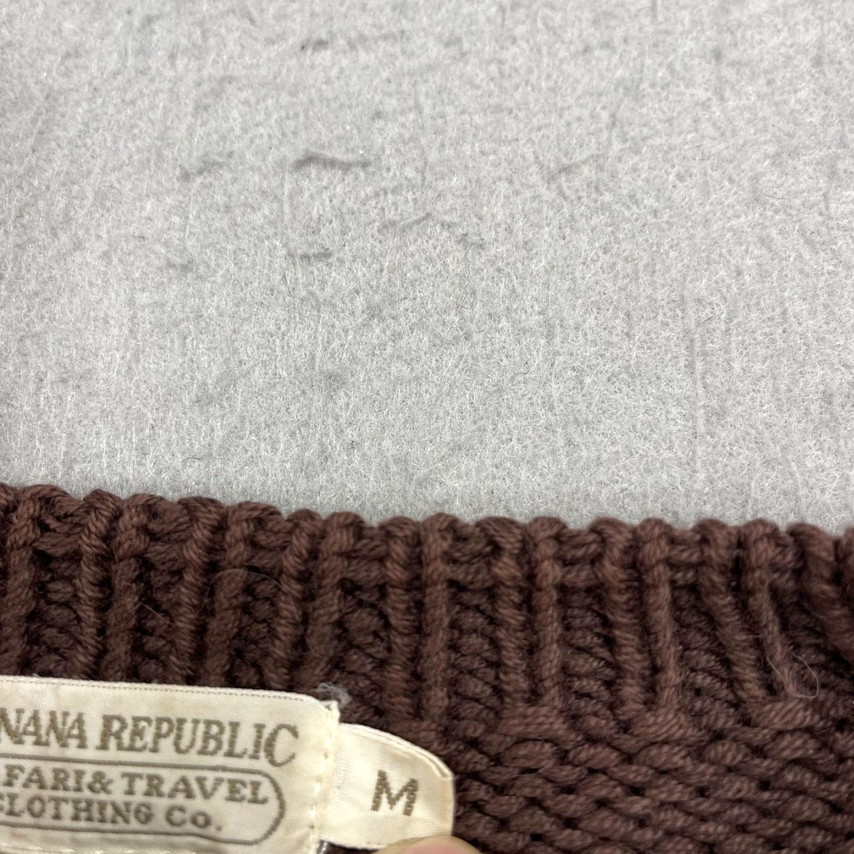 Banana Republic VINTAGE Banana Republic Sweater Womens M Brown Floral Hand Knit Grandma 80s Size M / US 6-8 / IT 42-44 - 6 Thumbnail