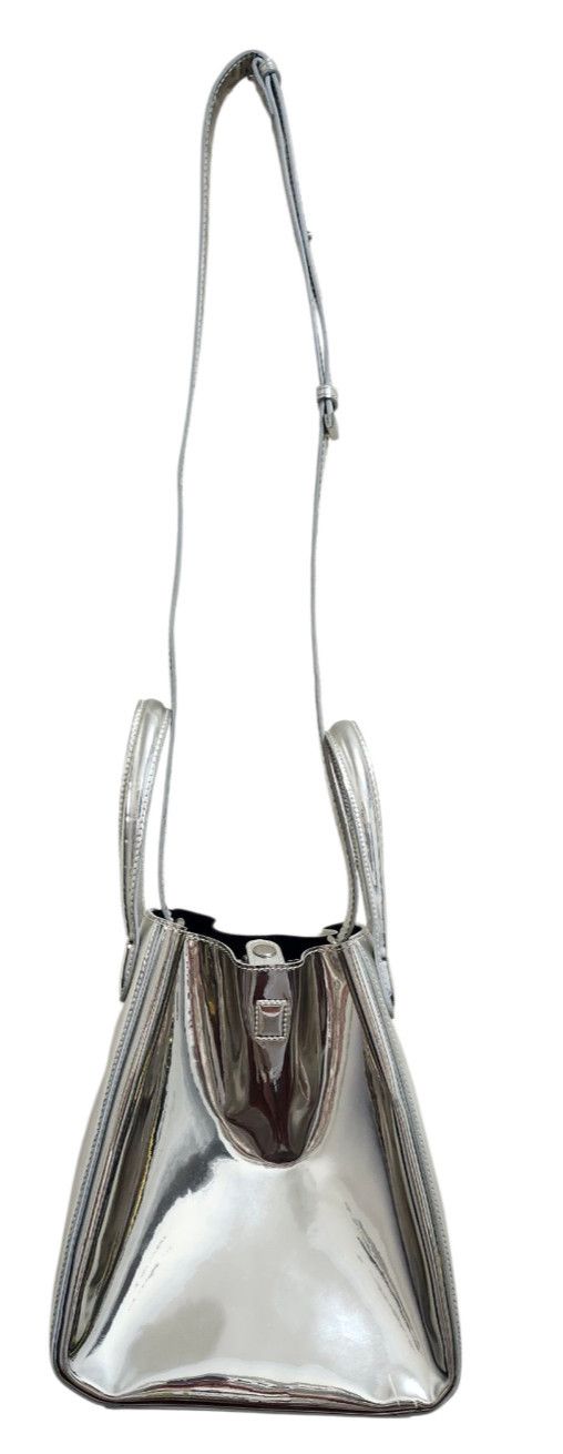Other X NIHILO Silver Metallic Tote Bag Structured Modern Designer Size ONE SIZE - 2 Thumbnail