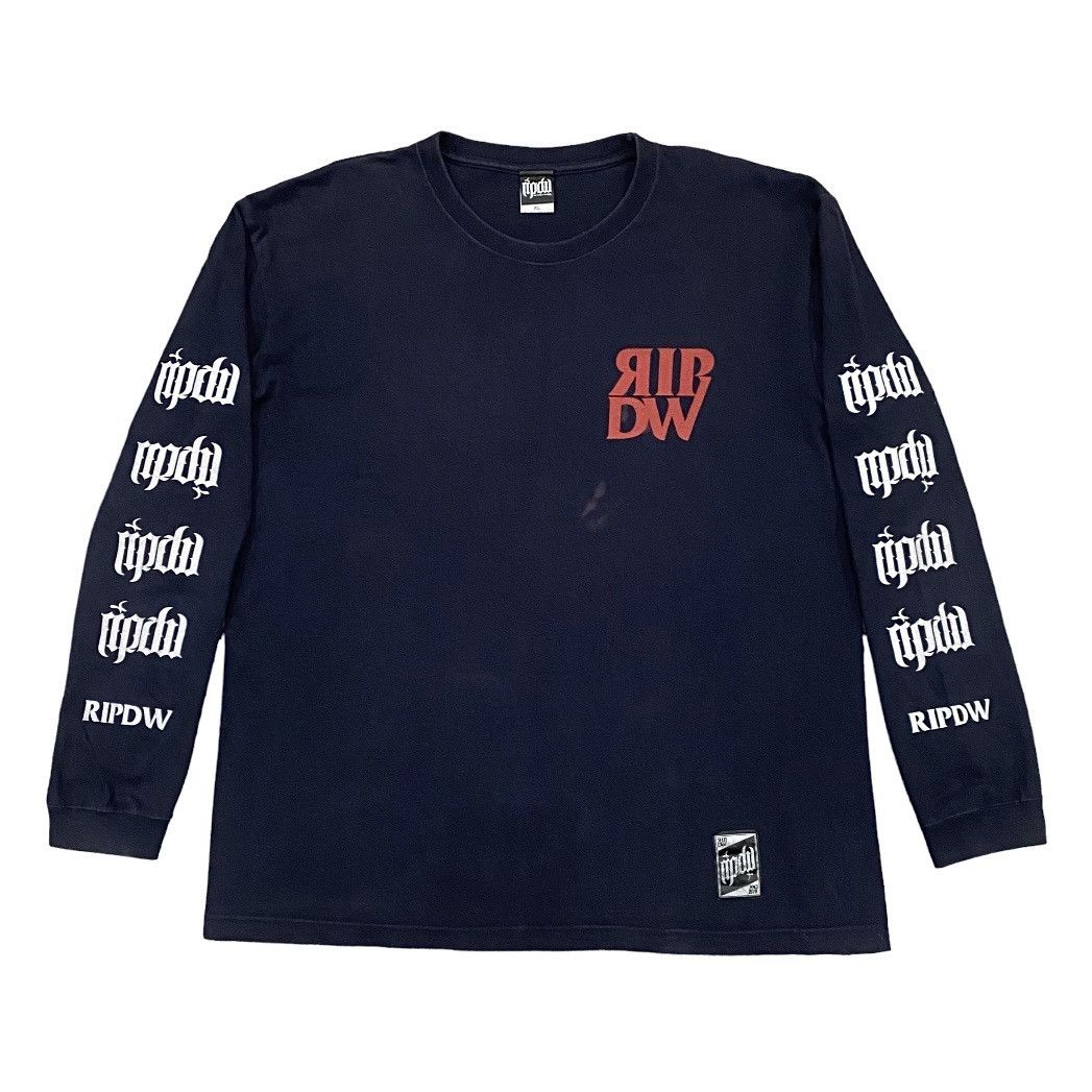 Japanese Brand RIPDW Design Work Logo Wording Longsleeves Tshirt Size US XL / EU 56 / 4 - 2 Thumbnail