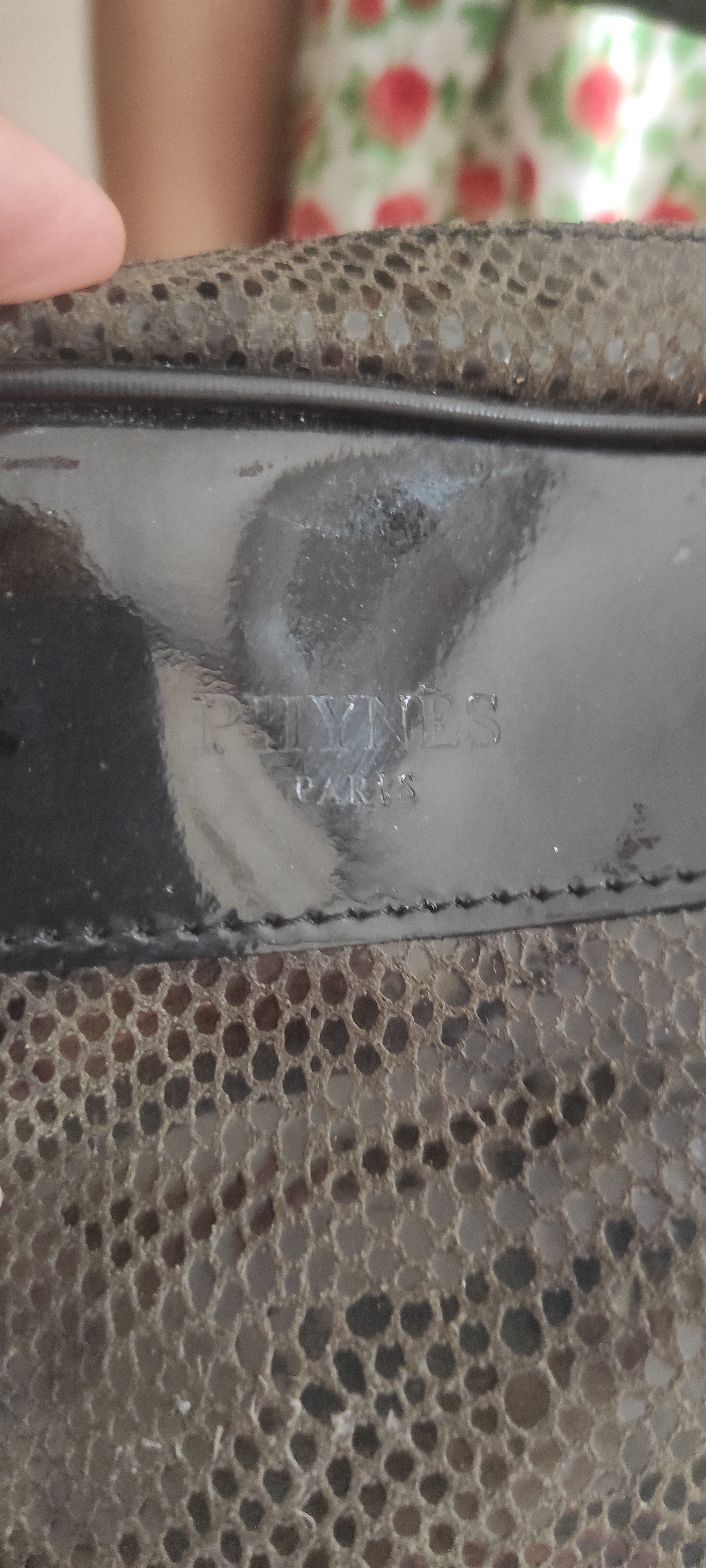 Other Phynes Paris Bag Snake Print Embossed Python Faux Leather Size ONE SIZE - 17 Thumbnail