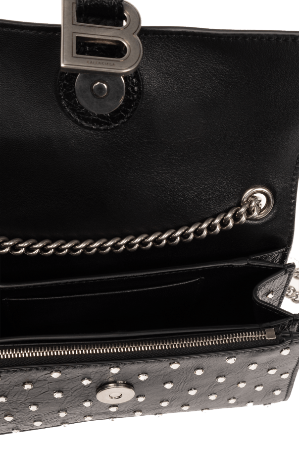 Balenciaga o1mt1gz1024 Size: OS / Crush XS Chain Bag Rhinestones Black Size ONE SIZE - 5 Thumbnail