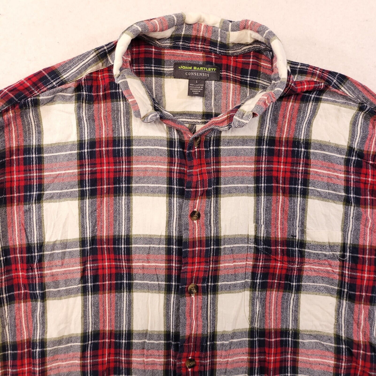 John Bartlett John Bartlett Tartan Flannel Shirt Mens Size Large L Red Size US L / EU 52-54 / 3 - 1 Thumbnail