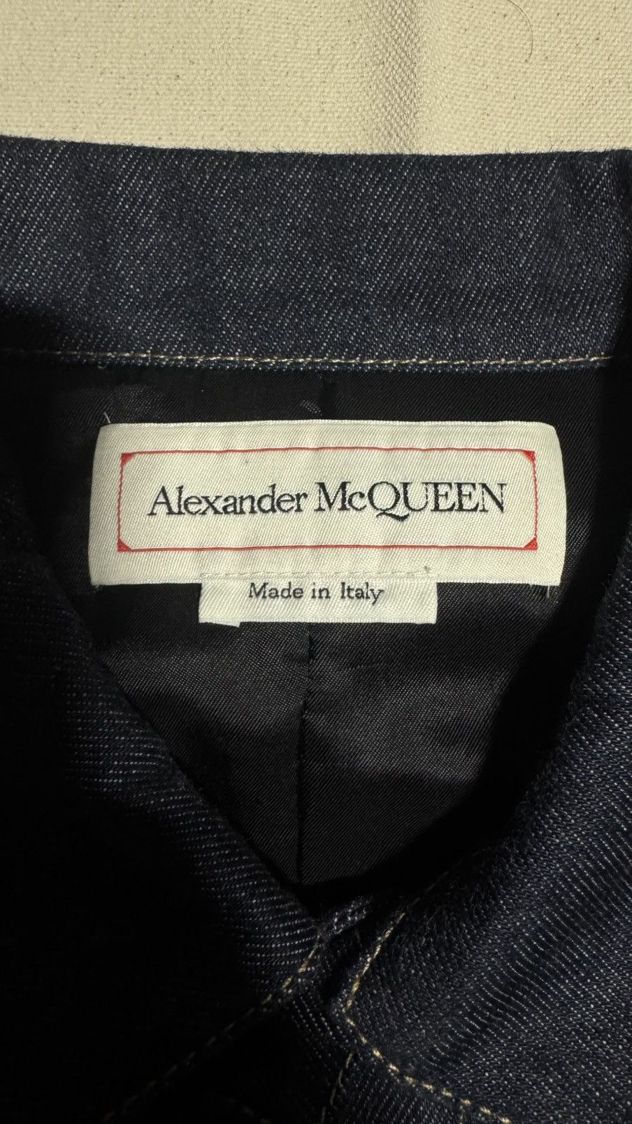 Alexander McQueen Alexander McQueen MA-1 Sleeve Denim Jacket Size US L / EU 52-54 / 3 - 6 Thumbnail