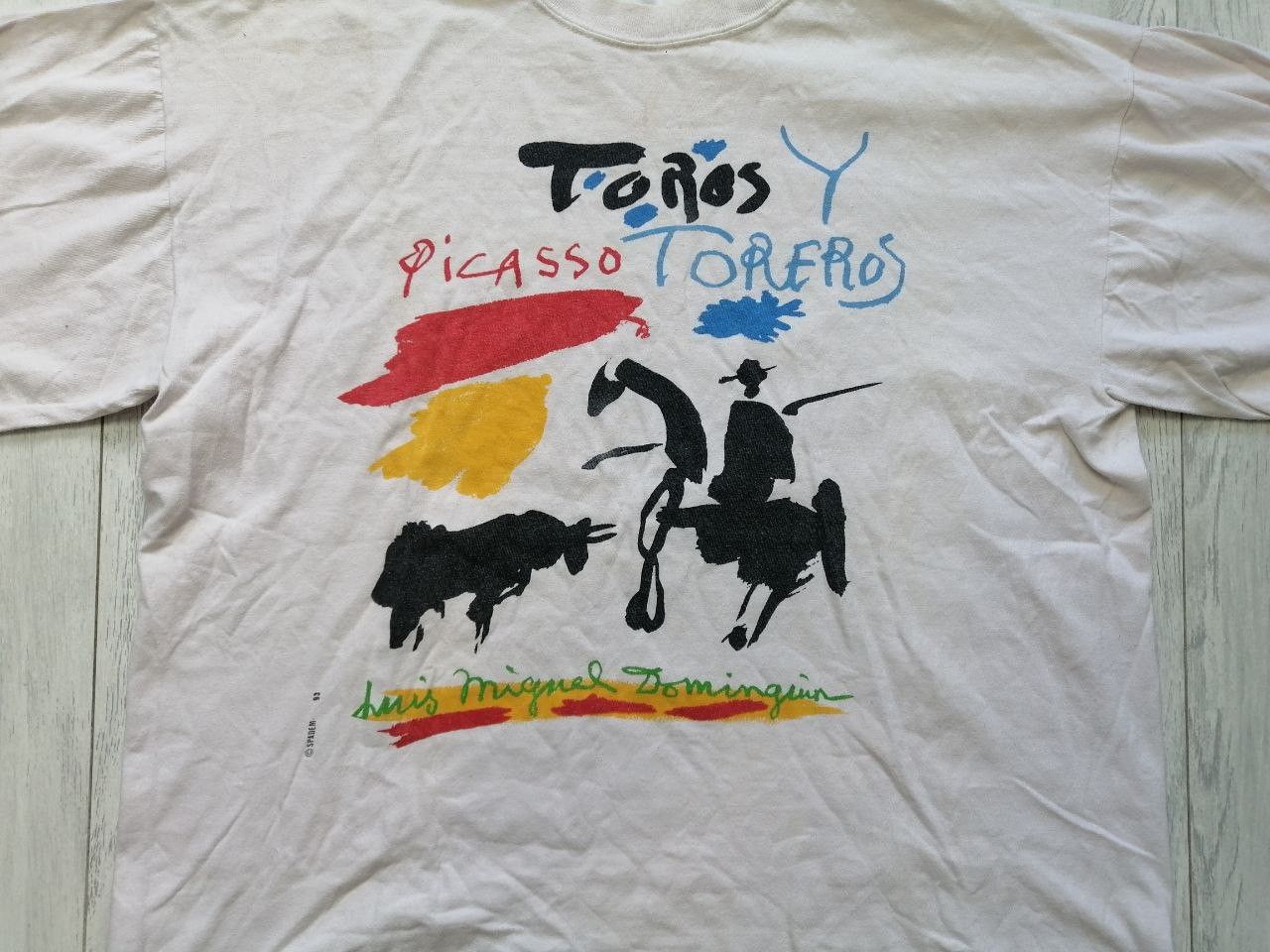Vintage Vintage Pablo Picasso "Toros y Toreros" T-shirt, XL1993 Size US XL / EU 56 / 4 - 2 Thumbnail
