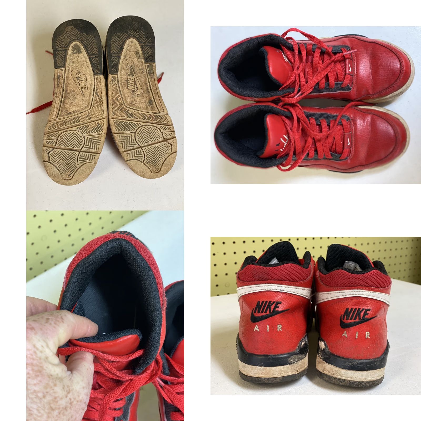 Nike NIKE FLIGHT LEGACY UNIVERSITY RED/WHITE-BLCK BQ4212 600 US MEN SZ 7.5 Sneaker Mens Shoes 7.5 Red University Basketball Nike Flight Legacy Mens Size US 8 / EU 41 - 8 Thumbnail