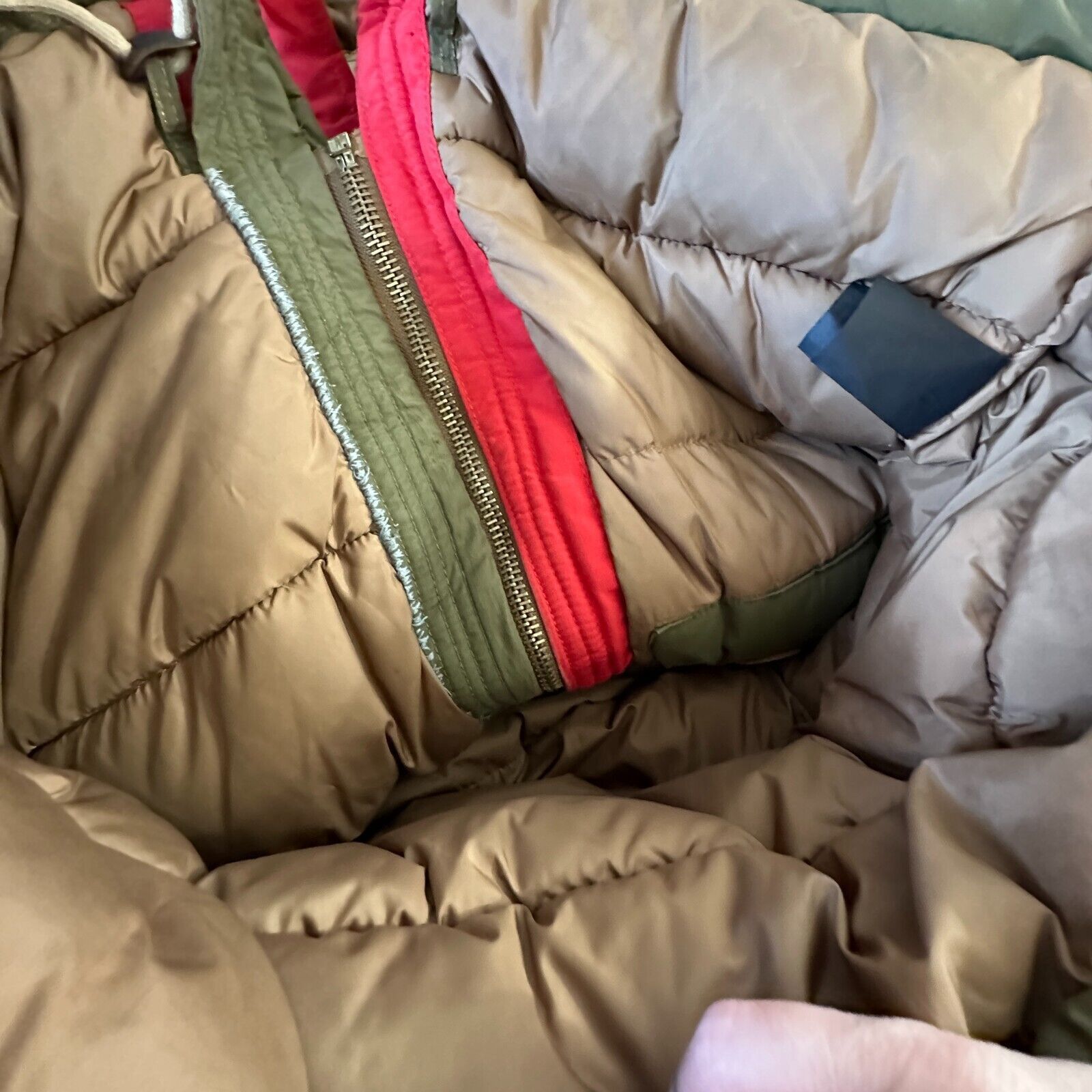 Scotch & Soda Scotch & Soda Olive & Red Front Zip Hooded Heavy Jacket M Size M / US 6-8 / IT 42-44 - 14 Thumbnail