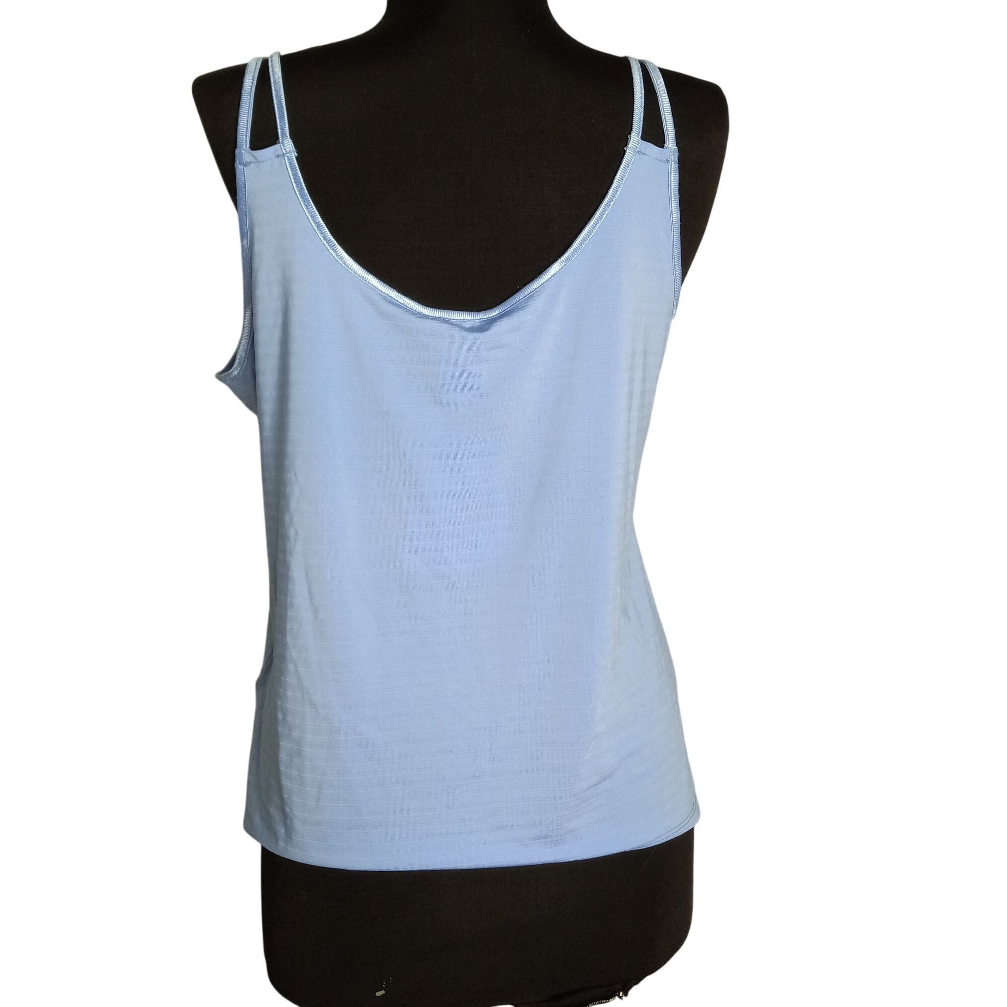 Nautica Nautica Medium Tank Top Womens Light Blue Double Strap Sleev Size M / US 6-8 / IT 42-44 - 2 Thumbnail