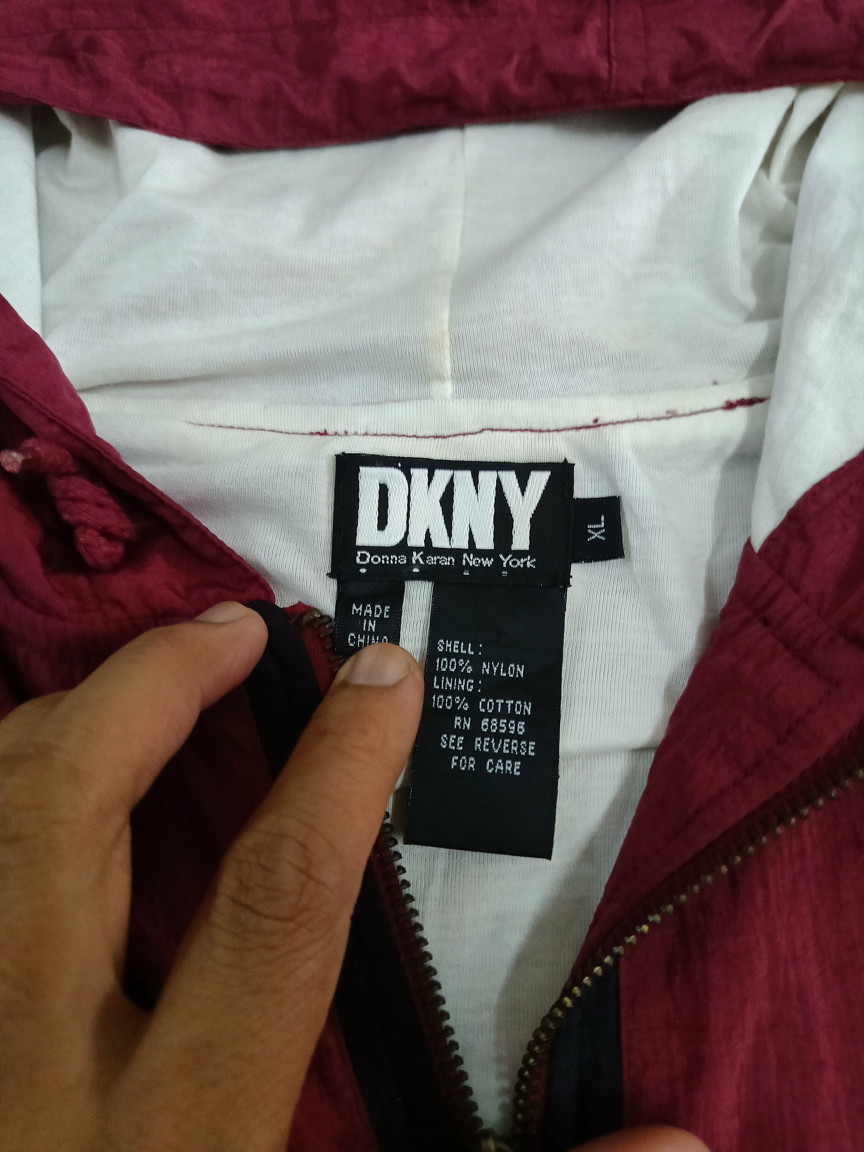DKNY × Donna Karan × Vintage Baggy Donna Karan New York York University Athletic Jacket Size US XL / EU 56 / 4 - 4 Thumbnail
