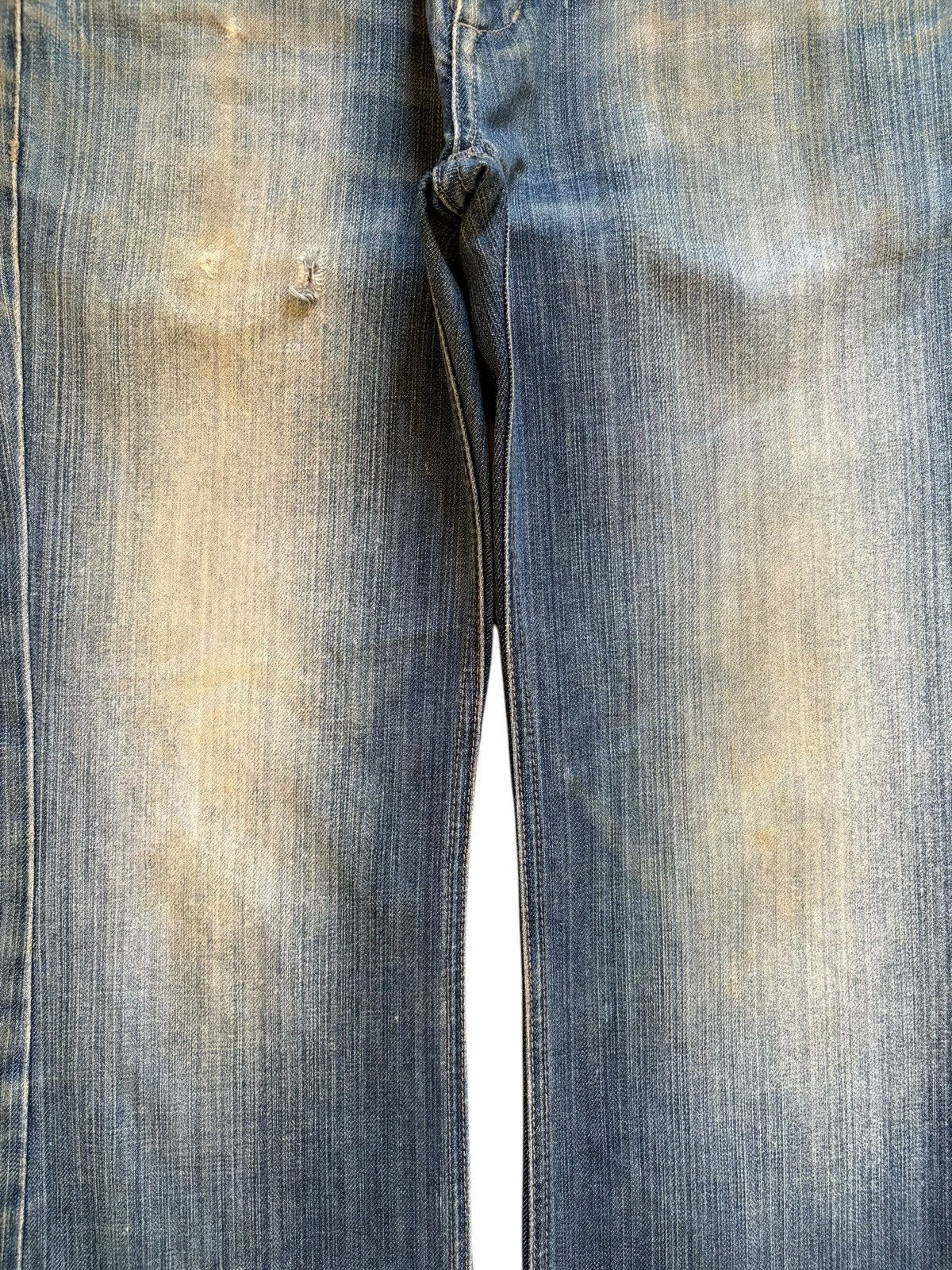 Japanese Brand × Yasuyuki Ishii Vintage Japanese Brand Mud Wash Distressed Flare Jeans Size US 29 - 5 Thumbnail