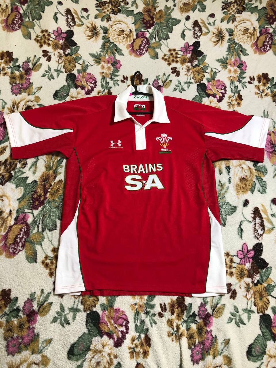 Under Armour Men’s Under Armour WRU Wales Jersey Red Polyester Size US L / EU 52-54 / 3 - 1 Thumbnail