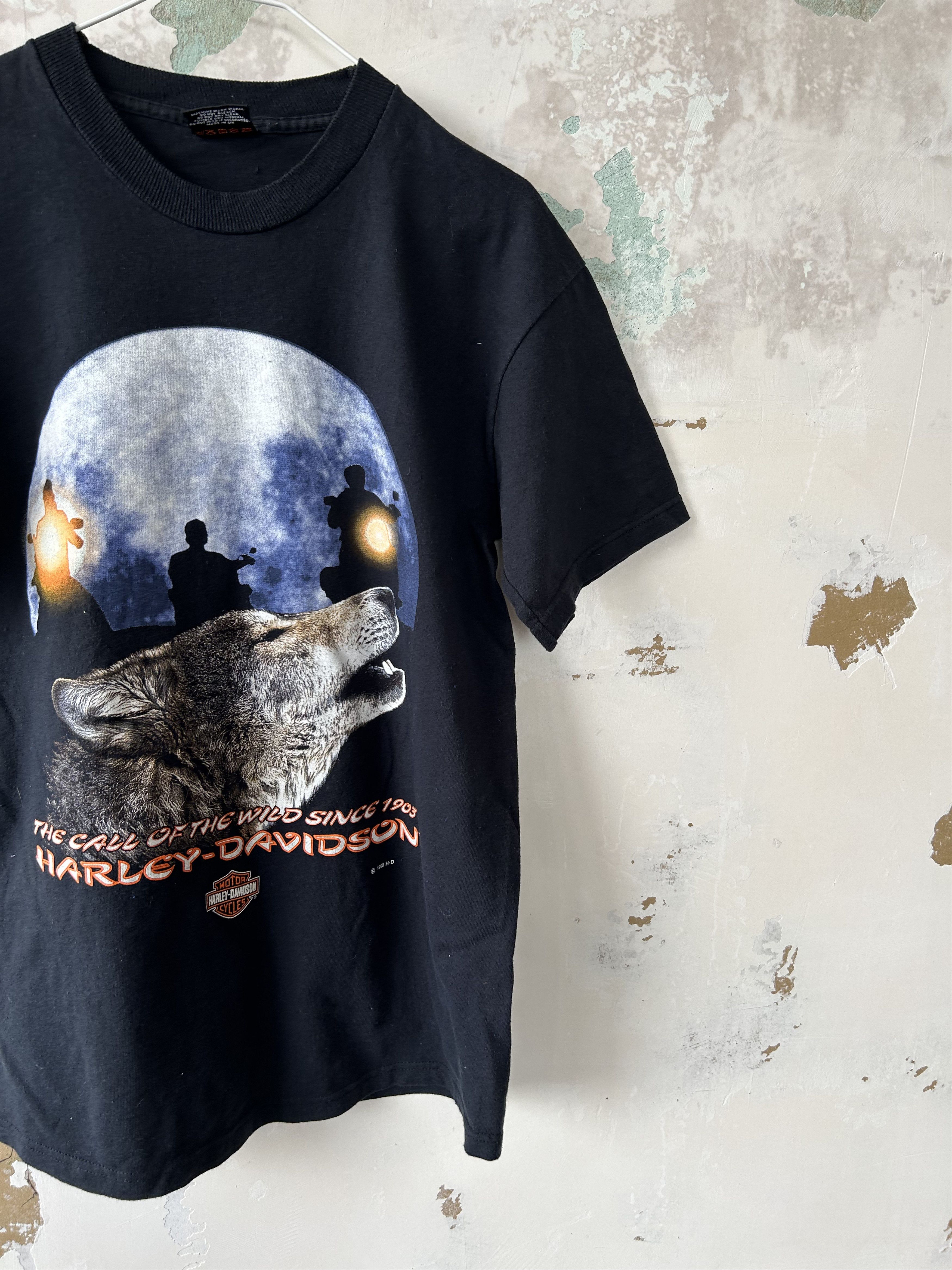 Harley Davidson Vintage Harley Davidson Shirt M Y2K Skull Flame Faded Black Size US M / EU 48-50 / 2 - 2 Thumbnail